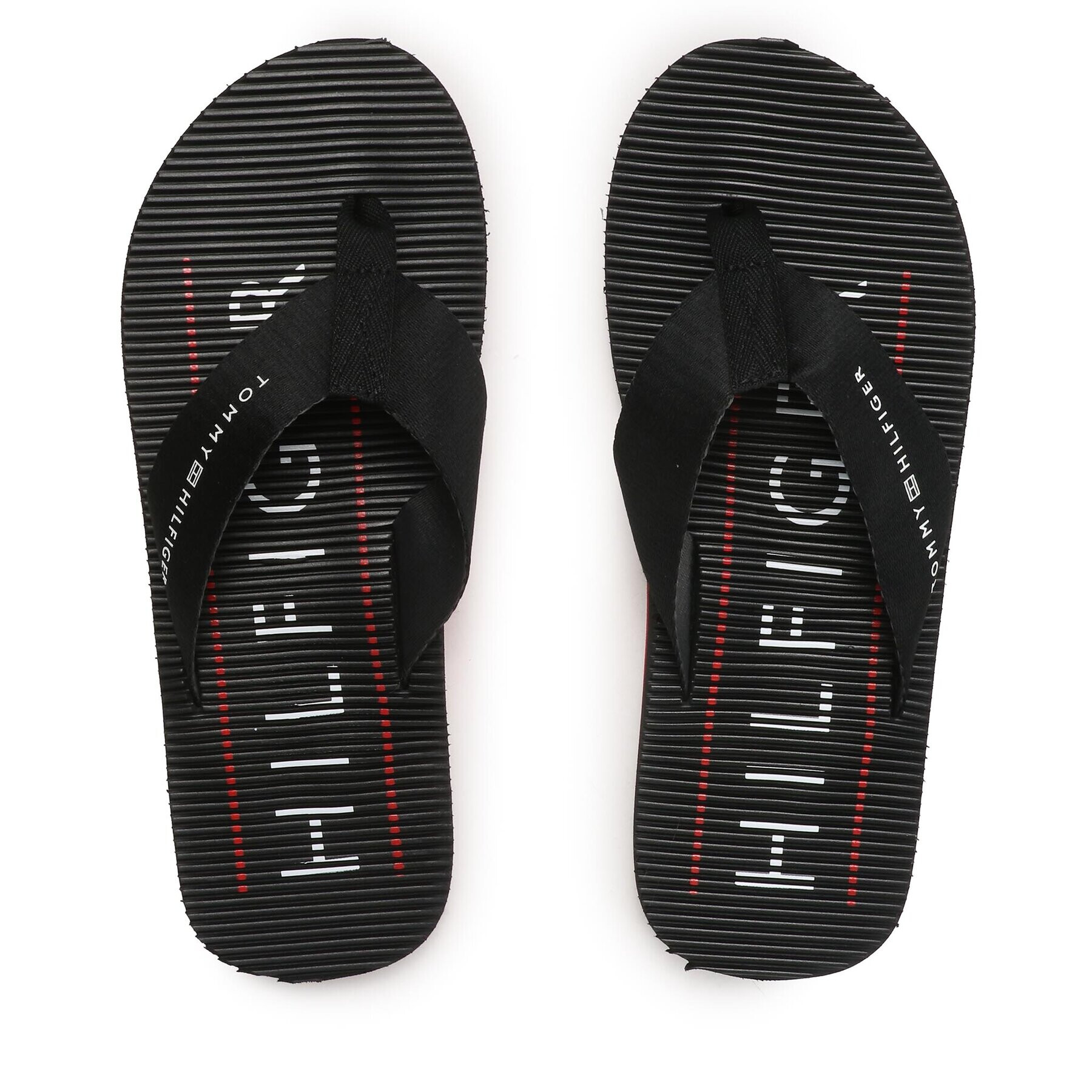 Tommy Hilfiger Flip flop Massage Footbed Beach Sandal FM0FM04474 Roșu - Pled.ro