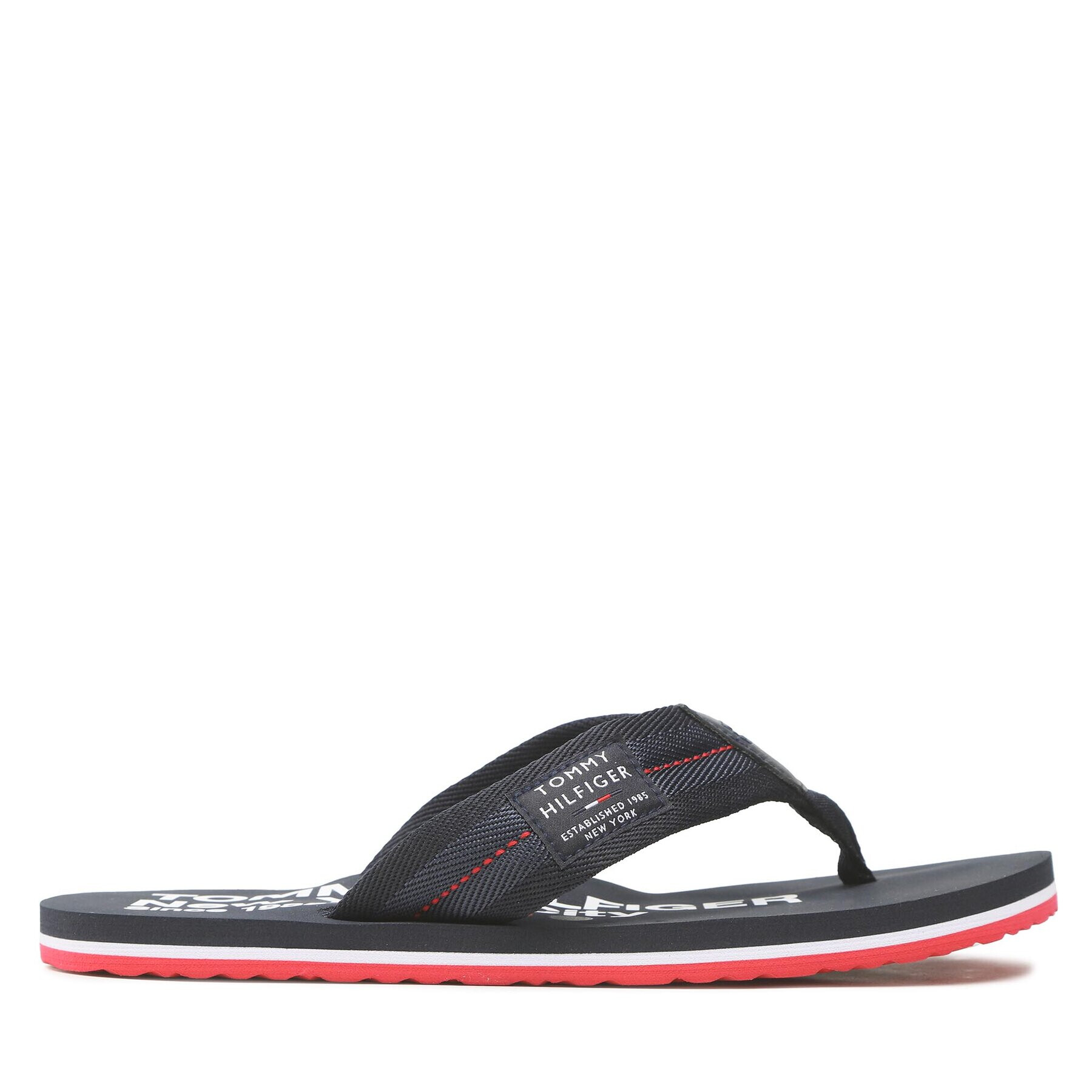 Tommy Hilfiger Flip flop Patch Beach Sandal FM0FM04410 Bleumarin - Pled.ro