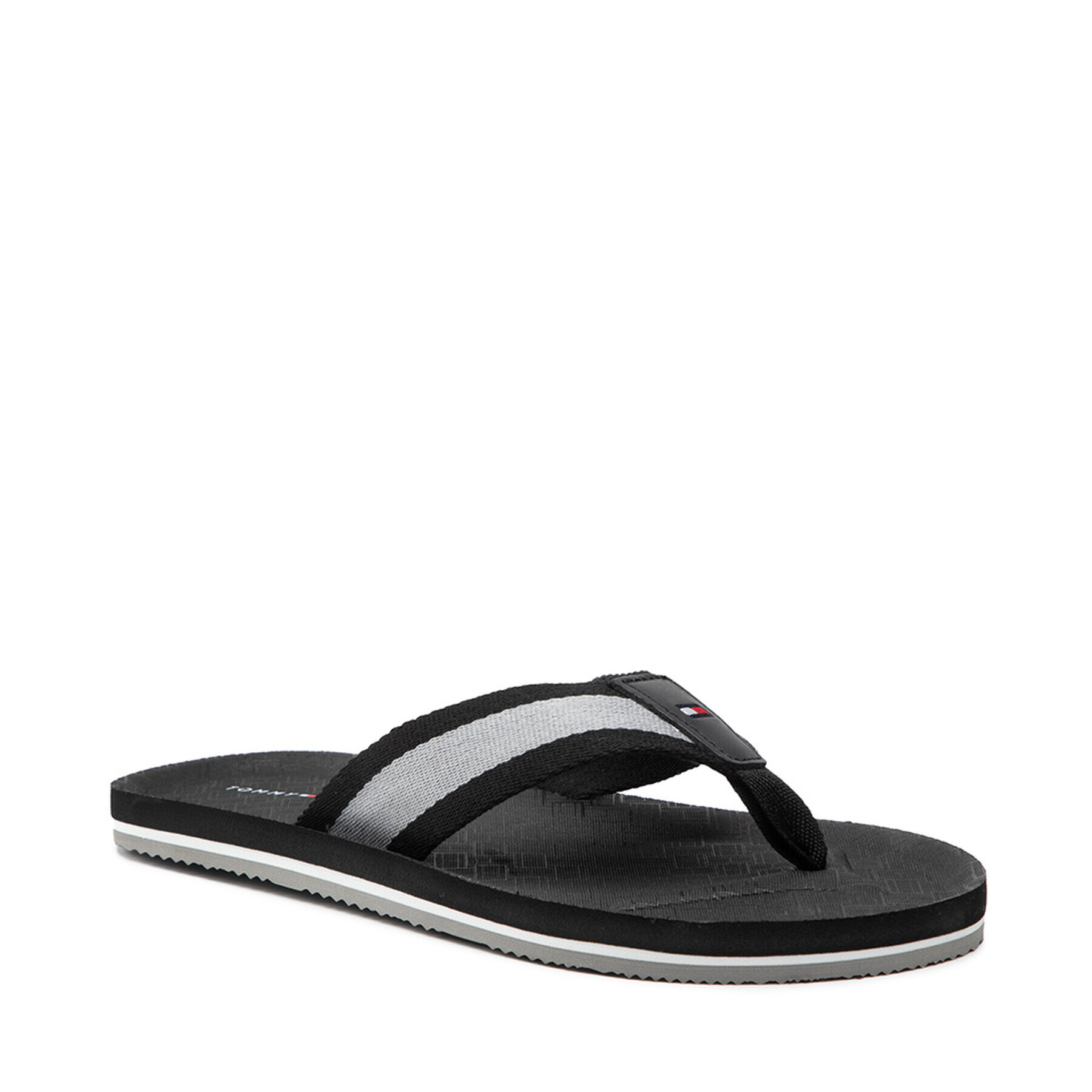 Tommy Hilfiger Flip flop Printed Comfort Beach Sandal FM0FM03639 Negru - Pled.ro