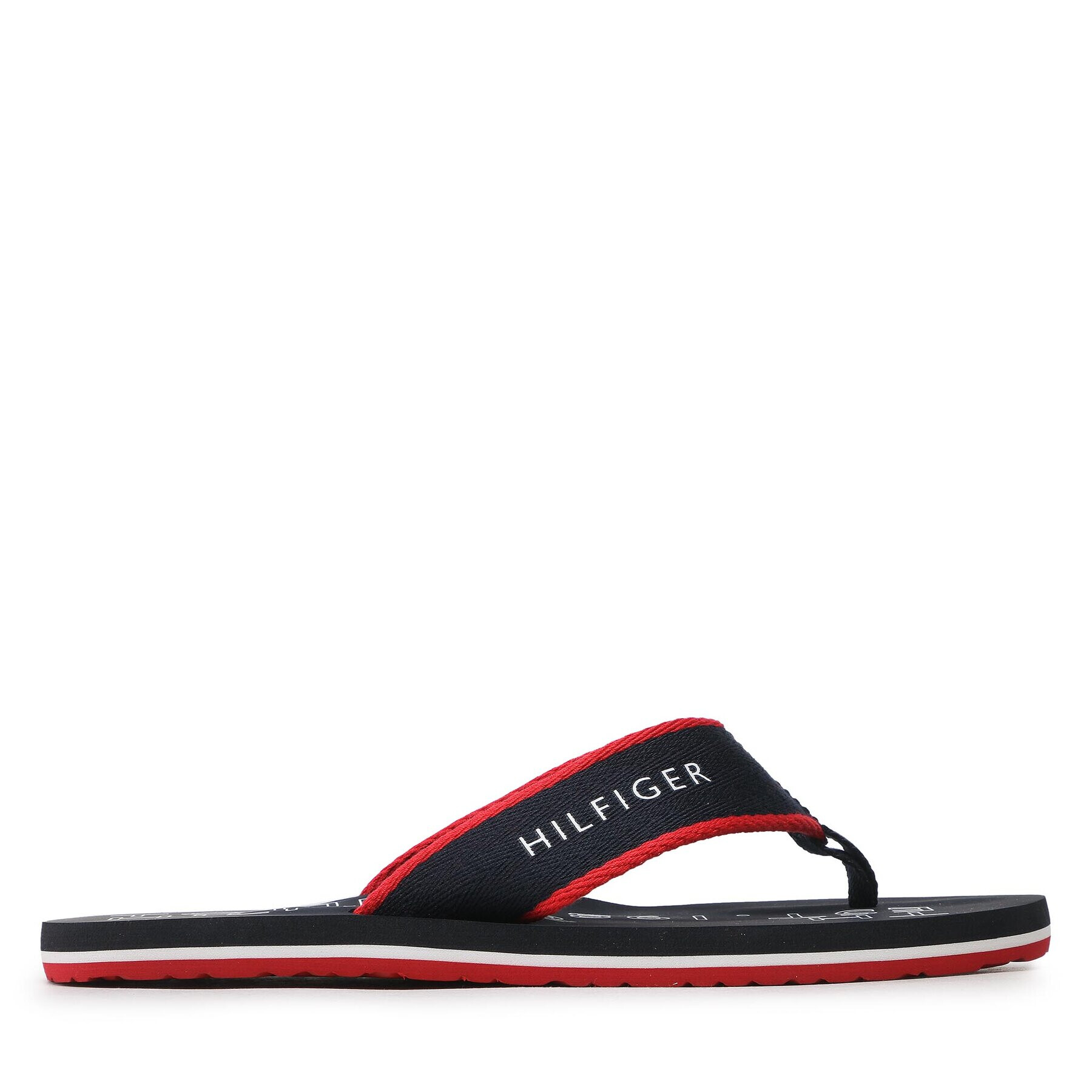 Tommy Hilfiger Flip flop Sporty Hilfiger Beach Sandal FM0FM04469 Bleumarin - Pled.ro