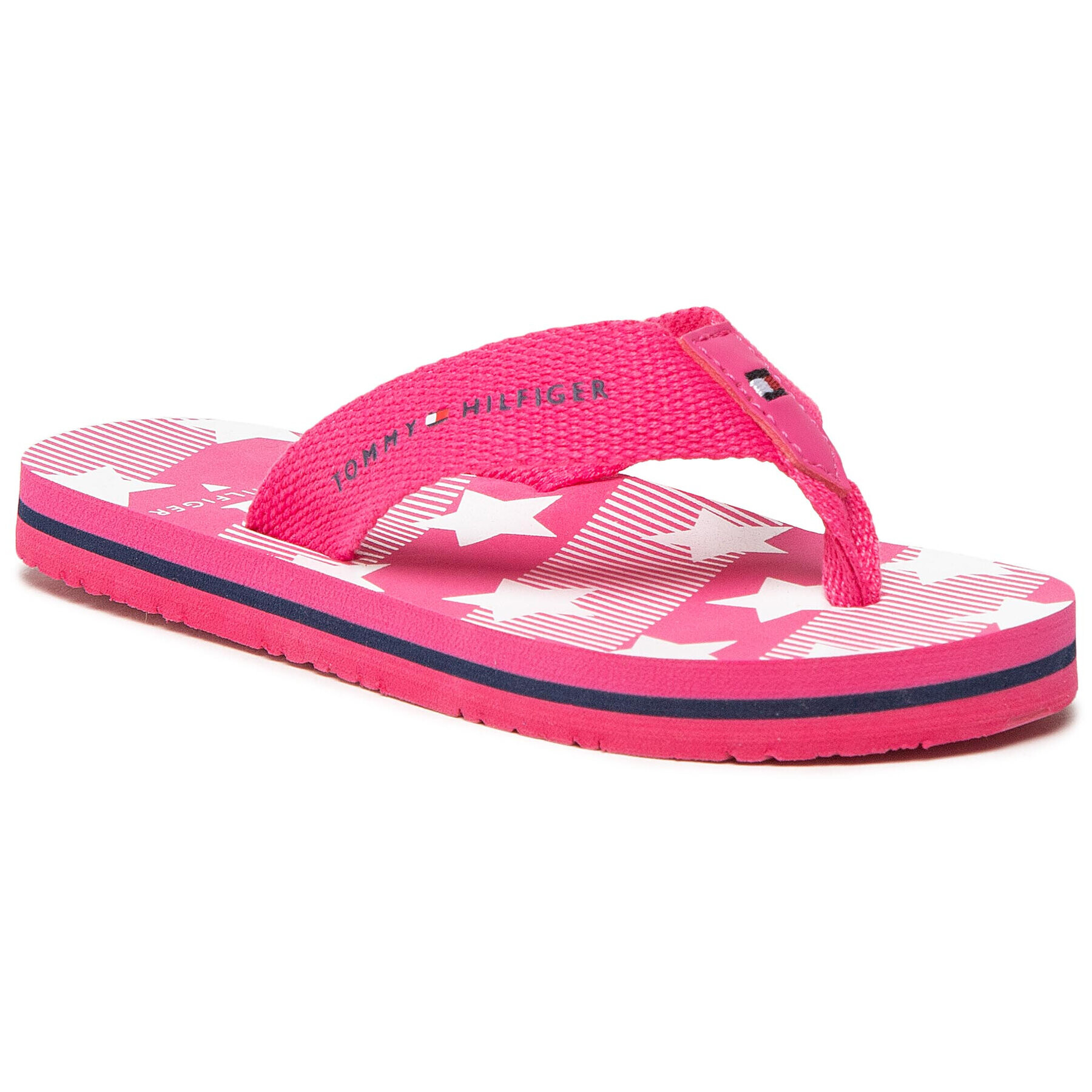 Tommy Hilfiger Flip flop Stars Print Flip Flop T3A0-30882-0058 M Roz - Pled.ro