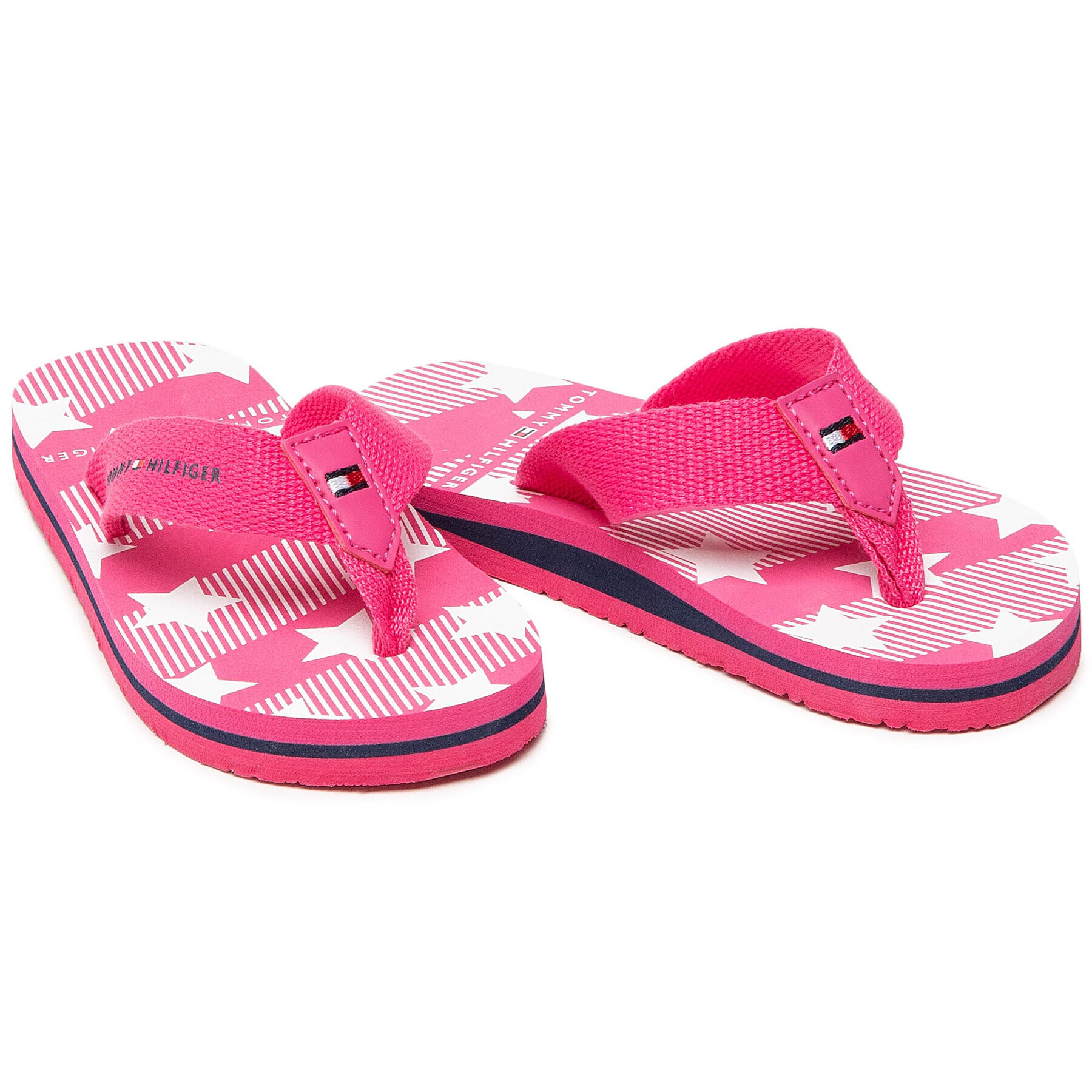 Tommy Hilfiger Flip flop Stars Print Flip Flop T3A0-30882-0058 M Roz - Pled.ro