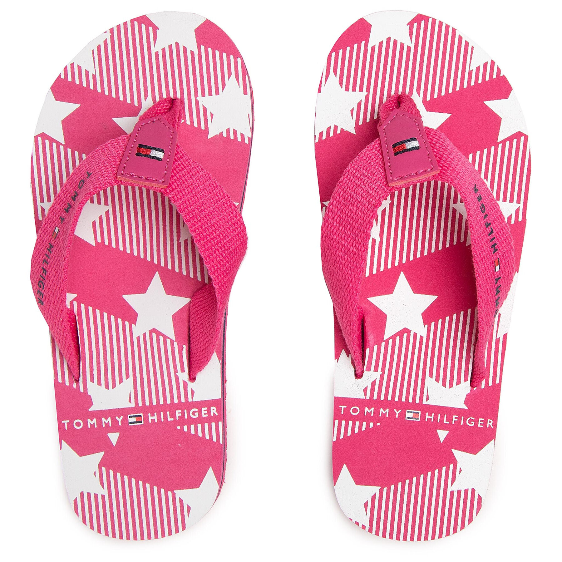 Tommy Hilfiger Flip flop Stars Print Flip Flop T3A0-30882-0058 M Roz - Pled.ro