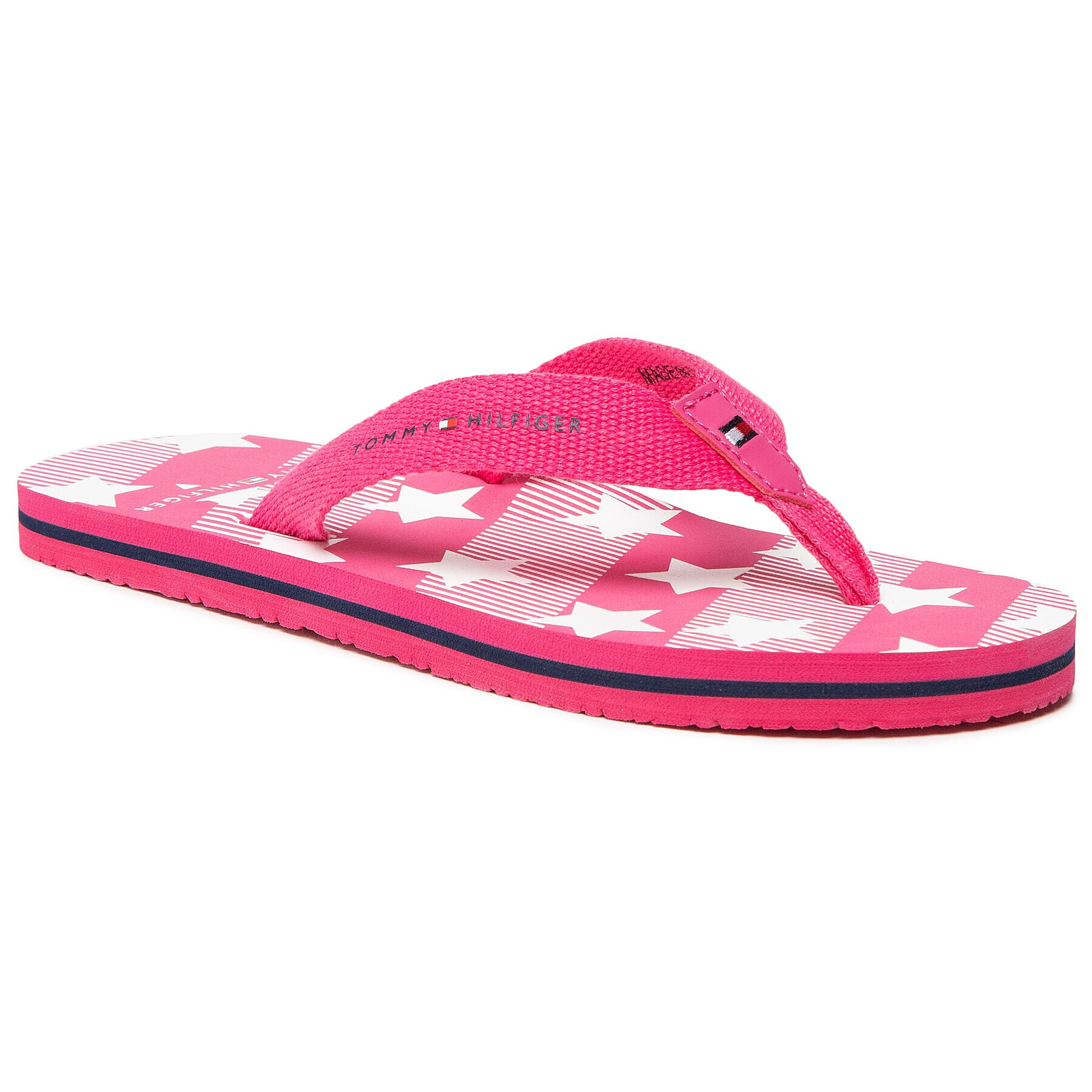 Tommy Hilfiger Flip flop Stars Print Flip Flop T3A0-30882-0058 S Roz - Pled.ro