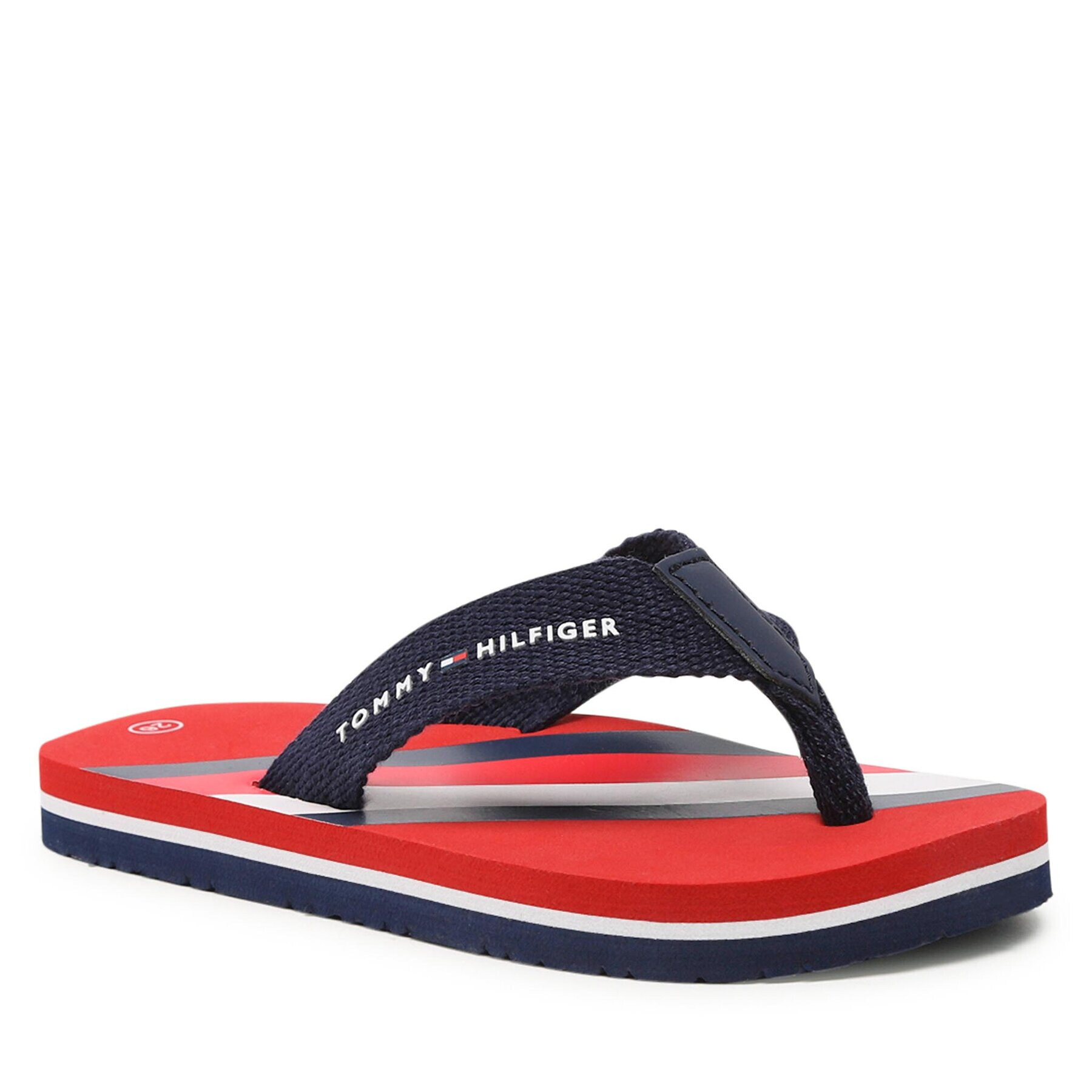 Tommy Hilfiger Flip flop Stripes Flip Flop T3B8-32920-0058 M Bleumarin - Pled.ro