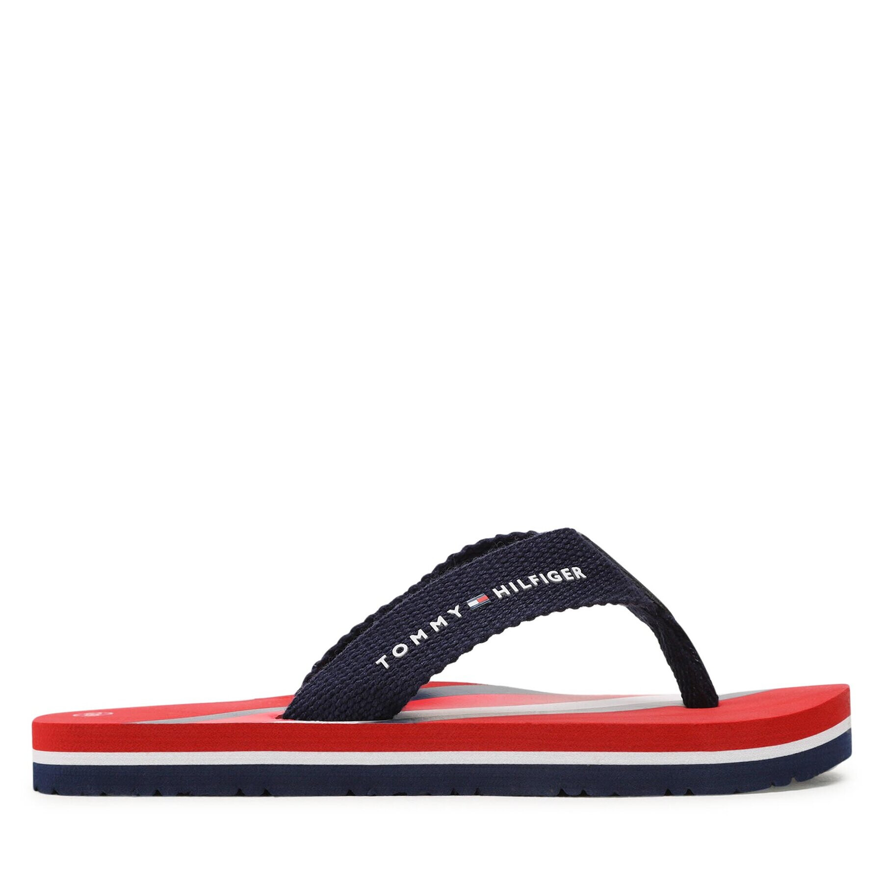 Tommy Hilfiger Flip flop Stripes Flip Flop T3B8-32920-0058 M Bleumarin - Pled.ro