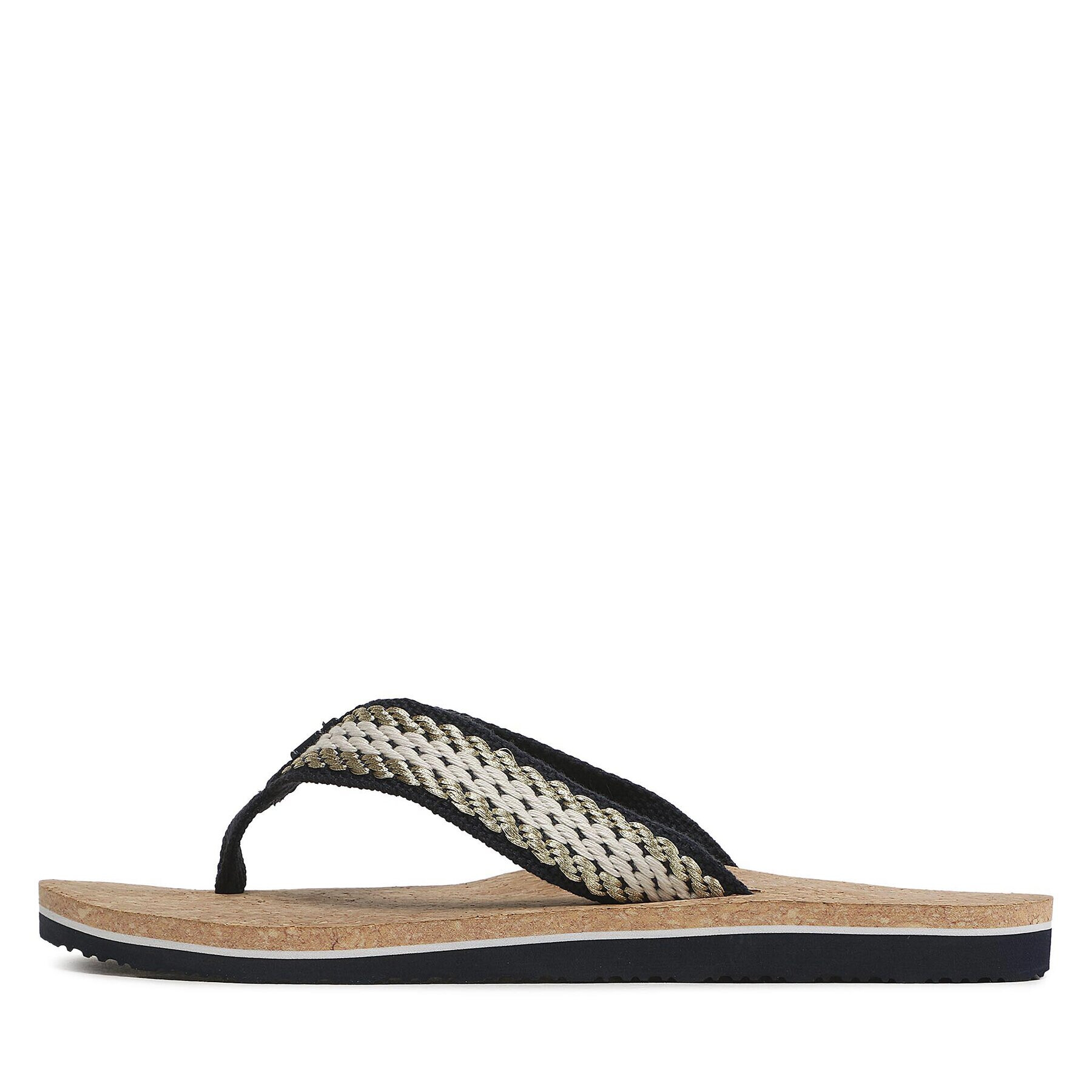 Tommy Hilfiger Flip flop Th Cork Sandal FW0FW07145 Bej - Pled.ro