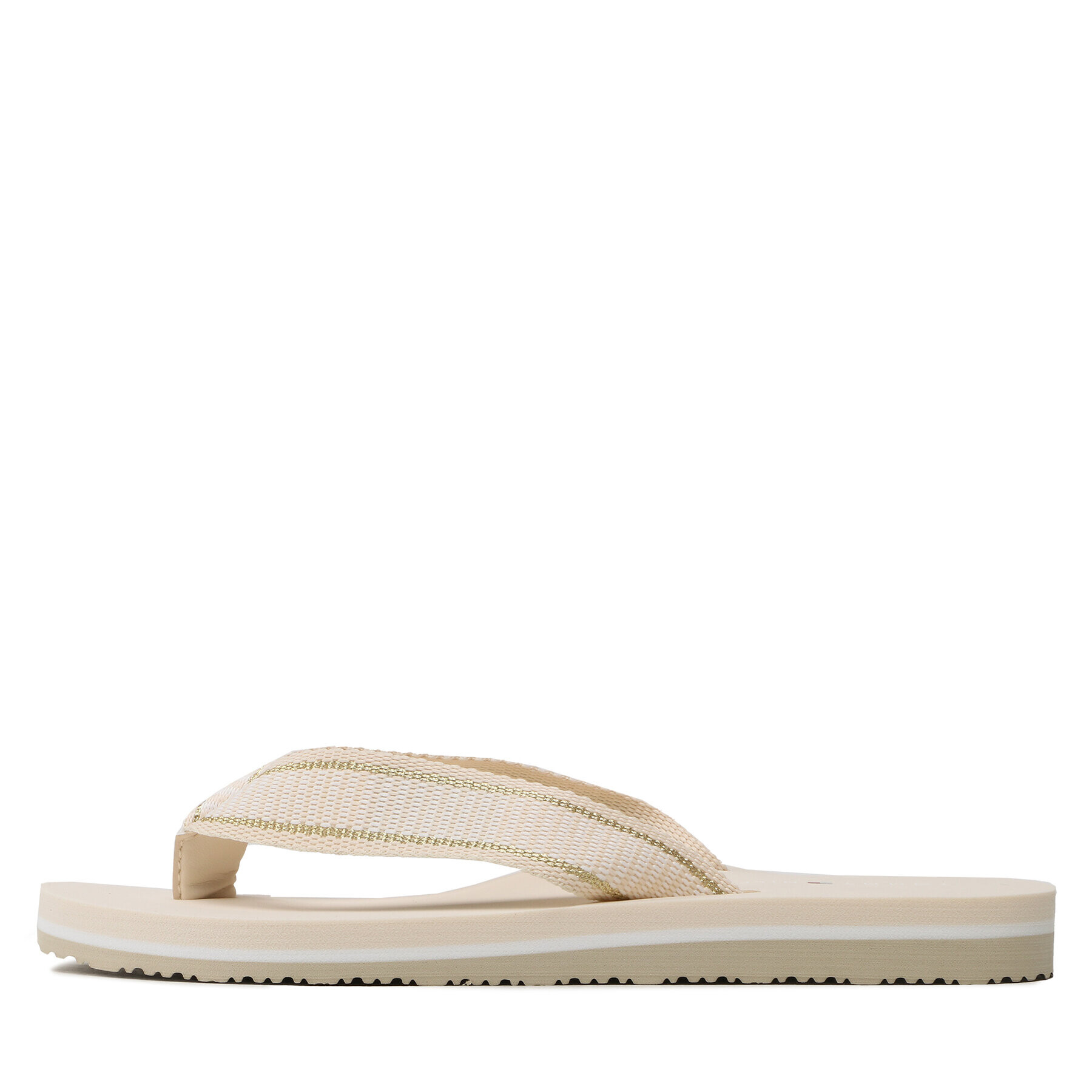 Tommy Hilfiger Flip flop Th Webbing Flip Flop FW0FW07262 Bej - Pled.ro