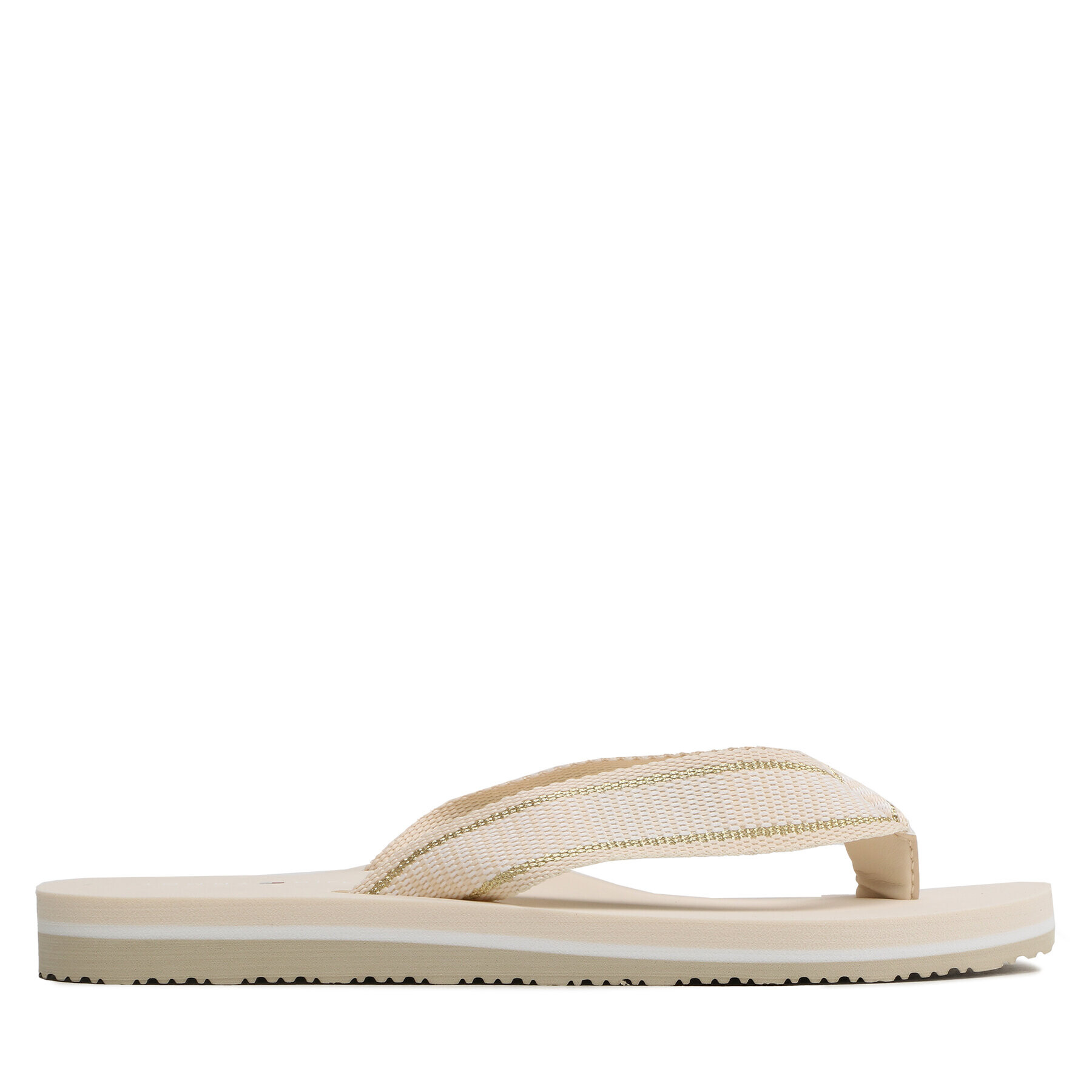 Tommy Hilfiger Flip flop Th Webbing Flip Flop FW0FW07262 Bej - Pled.ro