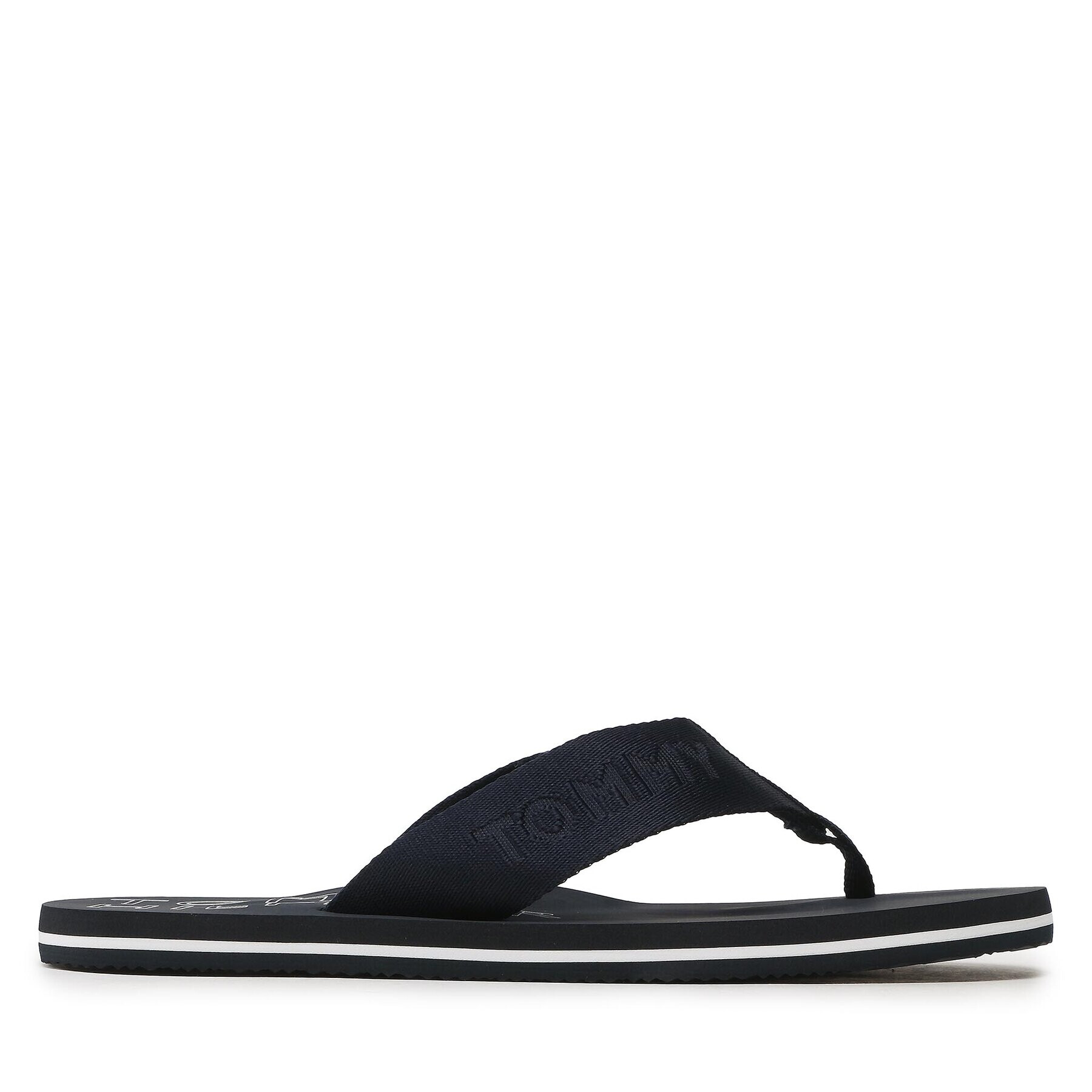 Tommy Hilfiger Flip flop Tonal Hilfiger Beach Sandal FM0FM04472 Bleumarin - Pled.ro