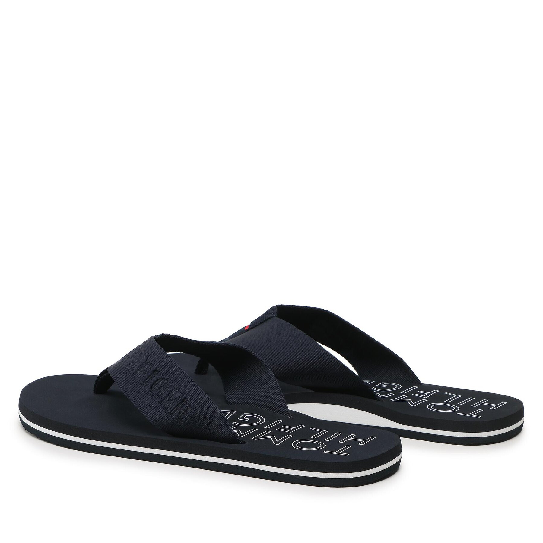 Tommy Hilfiger Flip flop Tonal Hilfiger Beach Sandal FM0FM04472 Bleumarin - Pled.ro