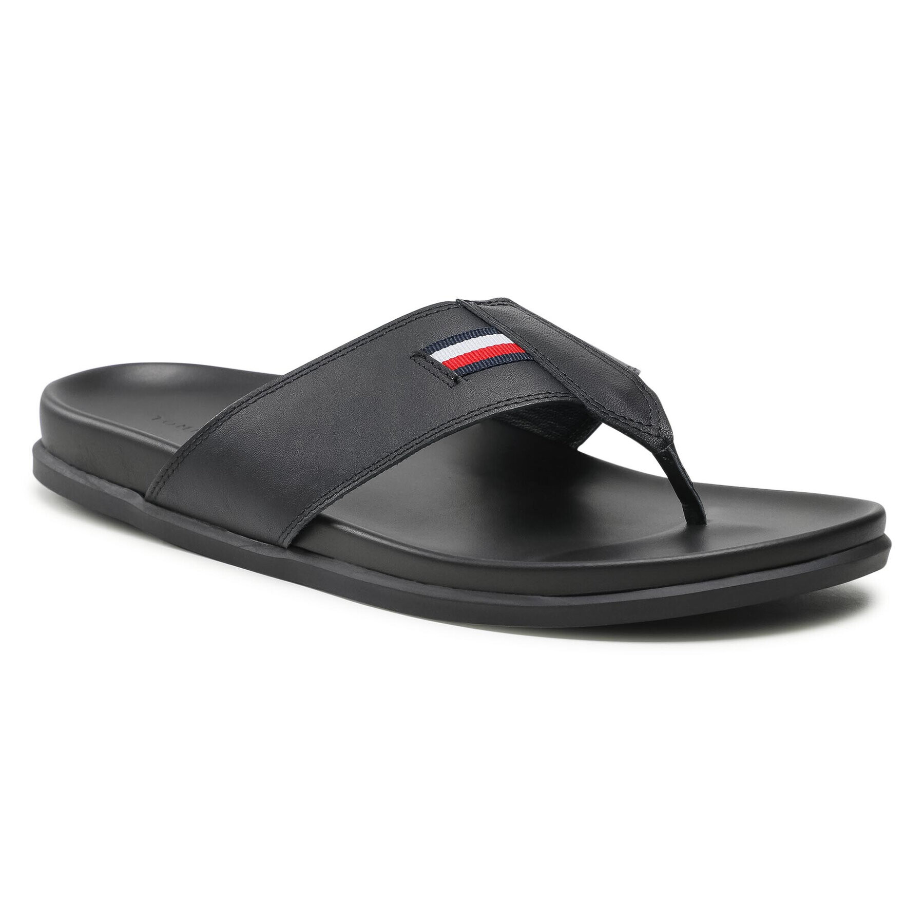 Tommy Hilfiger Flip flop Tong Sandals FM0FM03553 Negru - Pled.ro