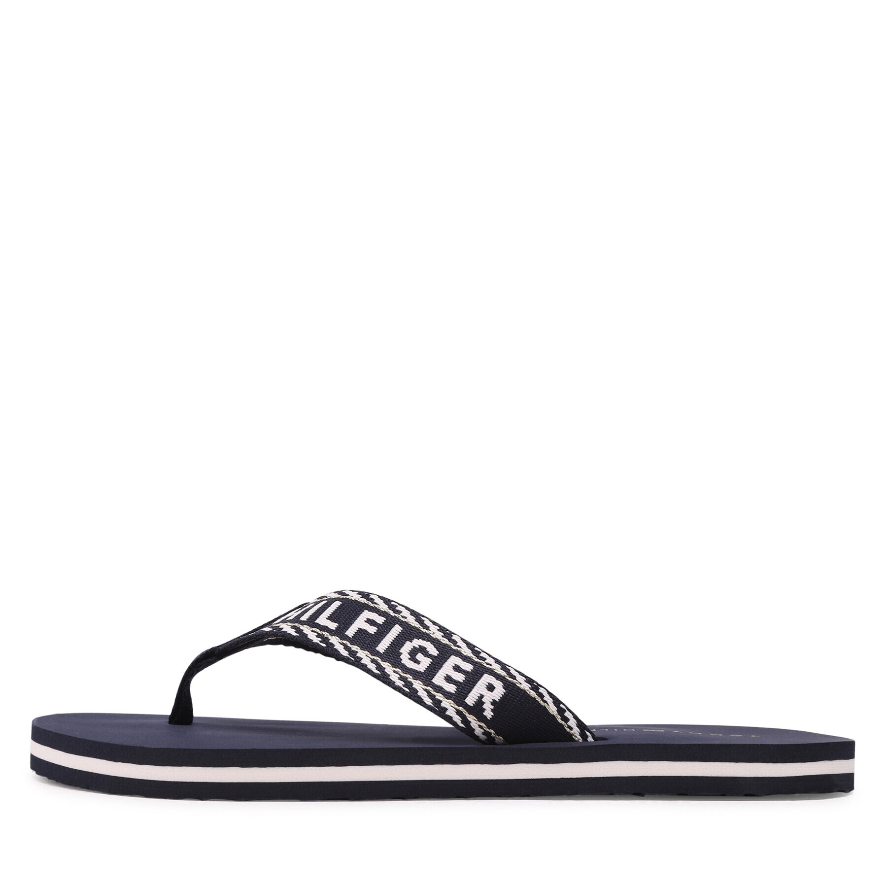 Tommy Hilfiger Flip flop Webbing Sandal FW0FW07143 Bleumarin - Pled.ro