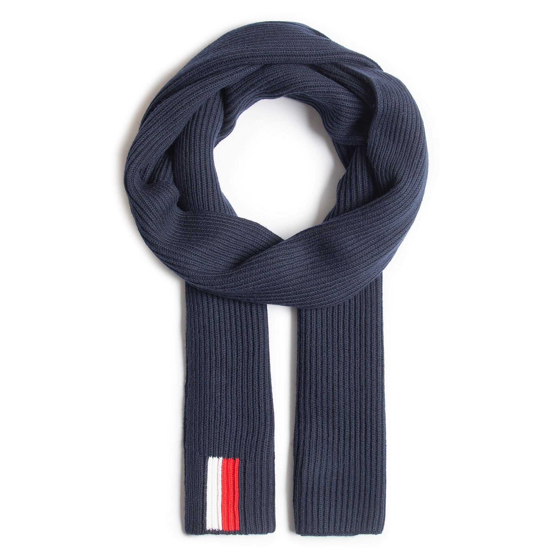 Tommy Hilfiger Fular Corporate Pima Scarf AM0AM06287 Bleumarin - Pled.ro