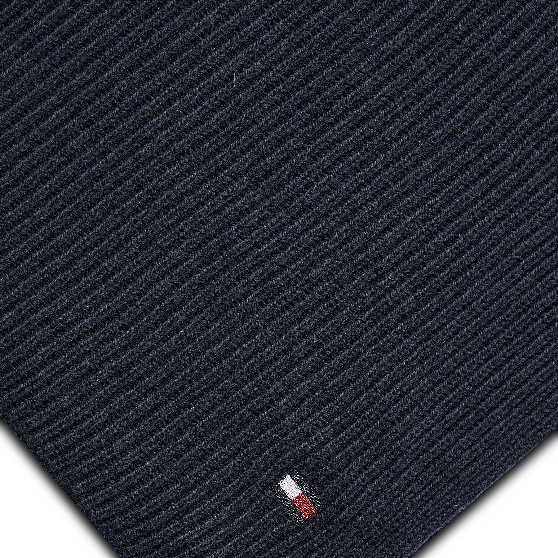 Tommy Hilfiger Fular Essential Knit Scarf AW0AW10719 Bleumarin - Pled.ro