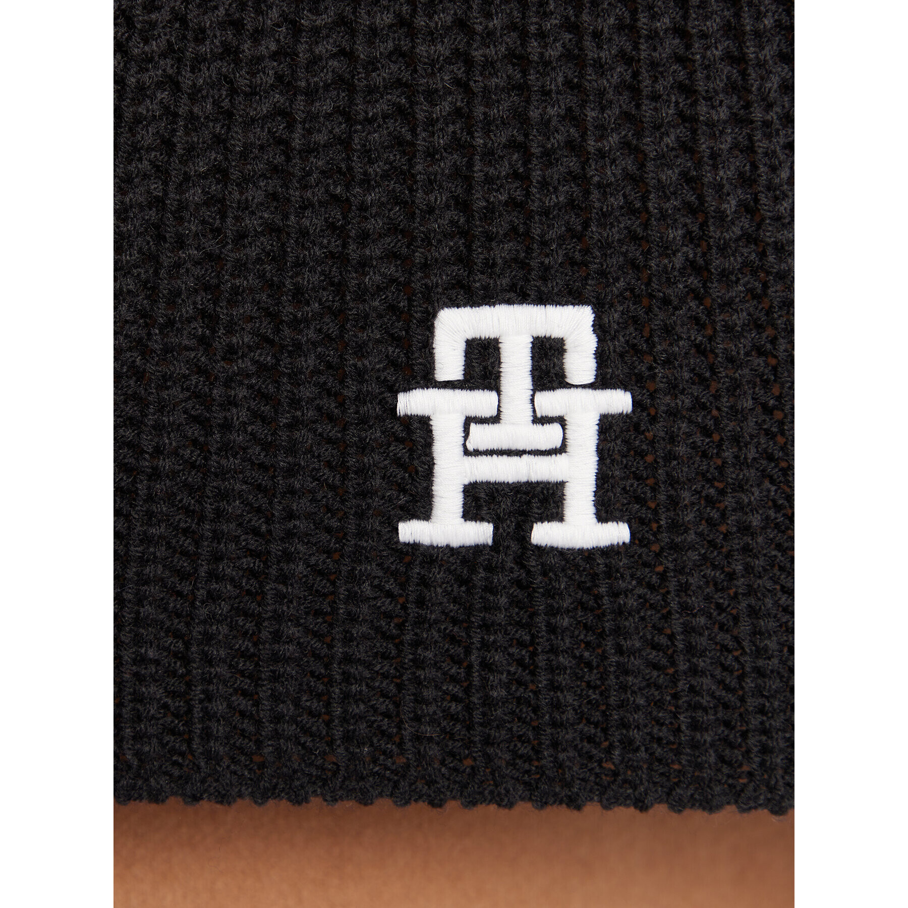 Tommy Hilfiger Fular Monogram AW0AW14288 Negru - Pled.ro