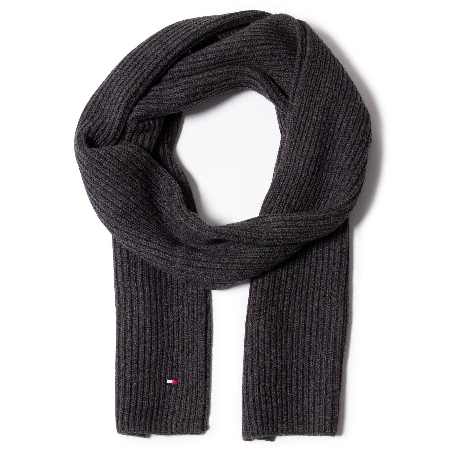 Tommy Hilfiger Fular Pima Cotton Scarf AM0AM06546 Gri - Pled.ro