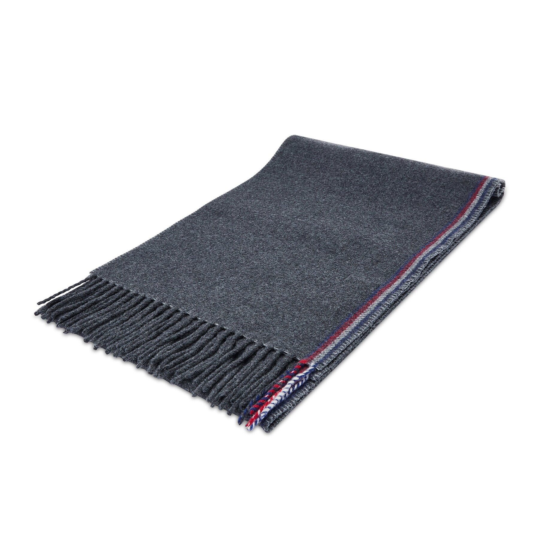 Tommy Hilfiger Fular Signature Scarf AM0AM07890 Gri - Pled.ro