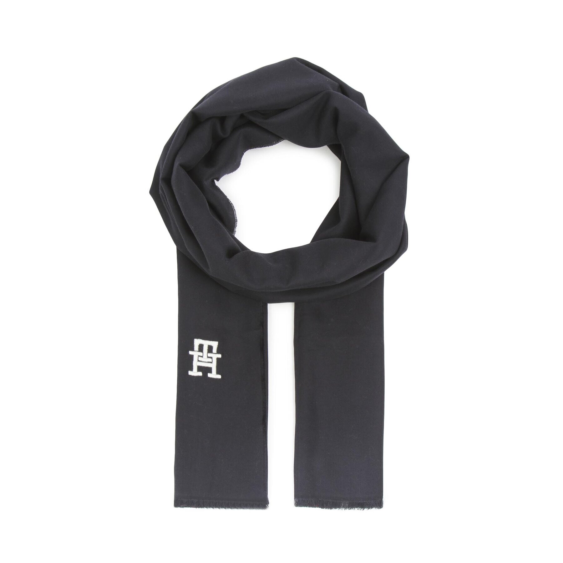 Tommy Hilfiger Fular Th Femmine Scarf AW0AW14927 Bleumarin - Pled.ro