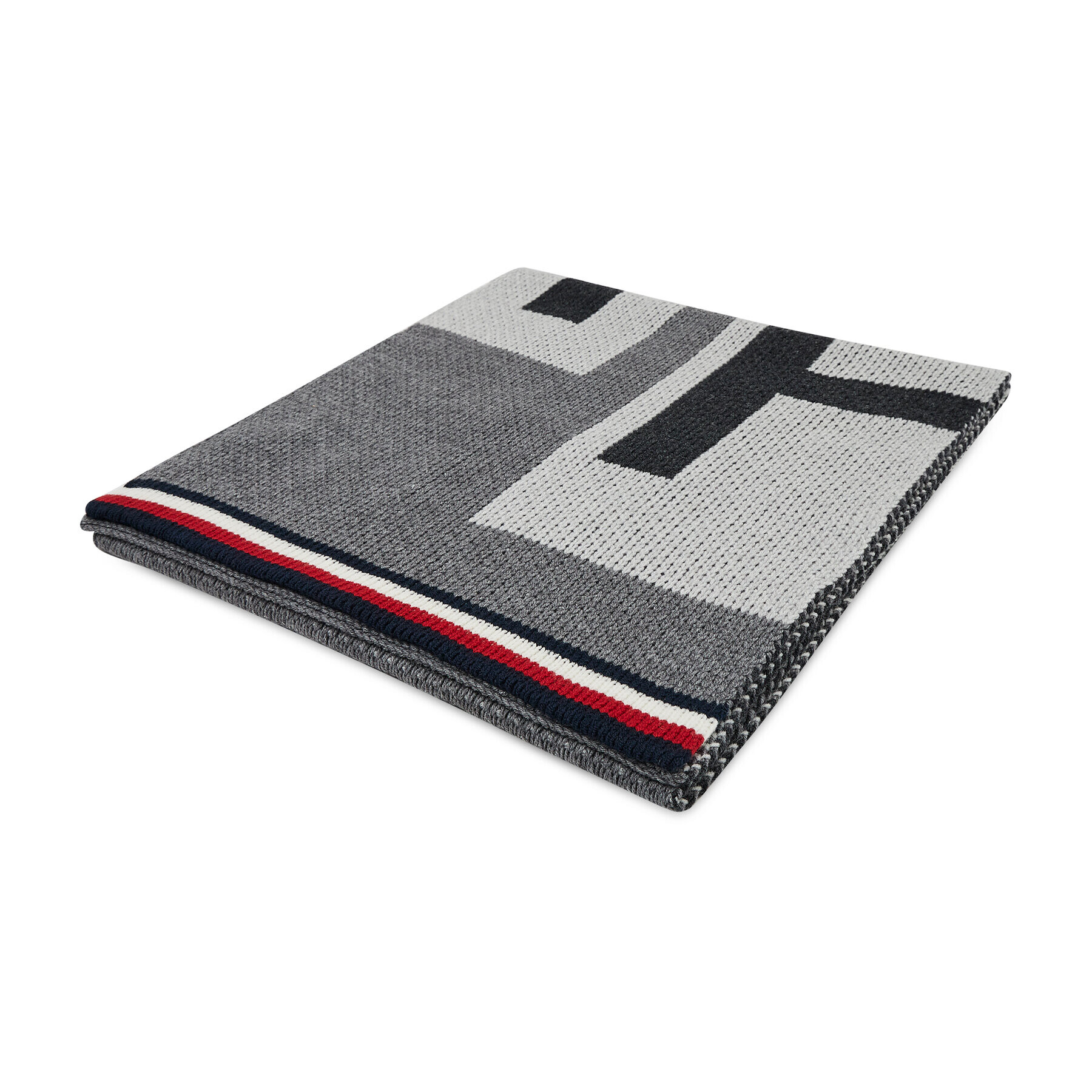 Tommy Hilfiger Fular Th Heavy Knit Scarf AM0AM07895 Gri - Pled.ro