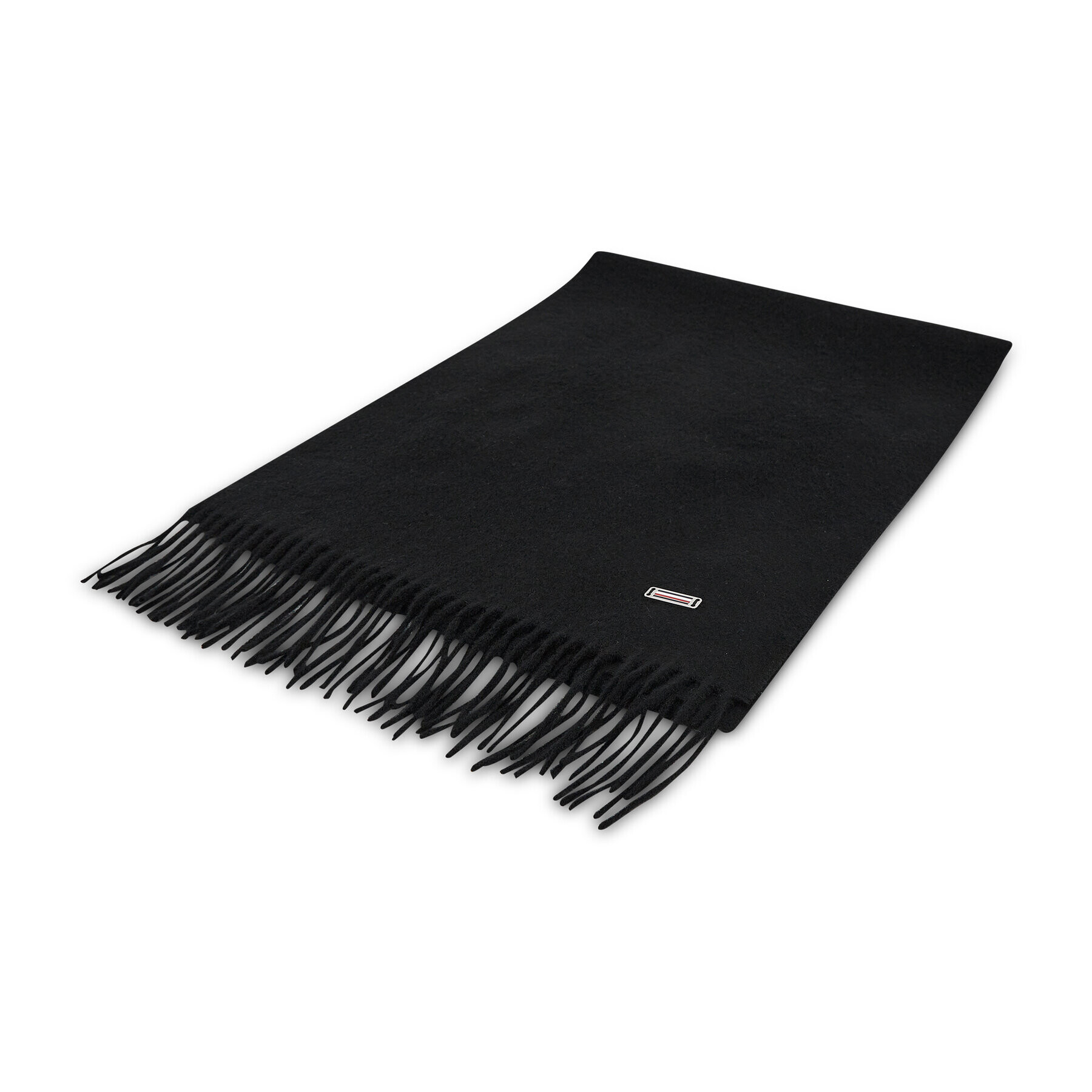 Tommy Hilfiger Fular Th Lux Cashmere Scarf AM0AM07894 Negru - Pled.ro