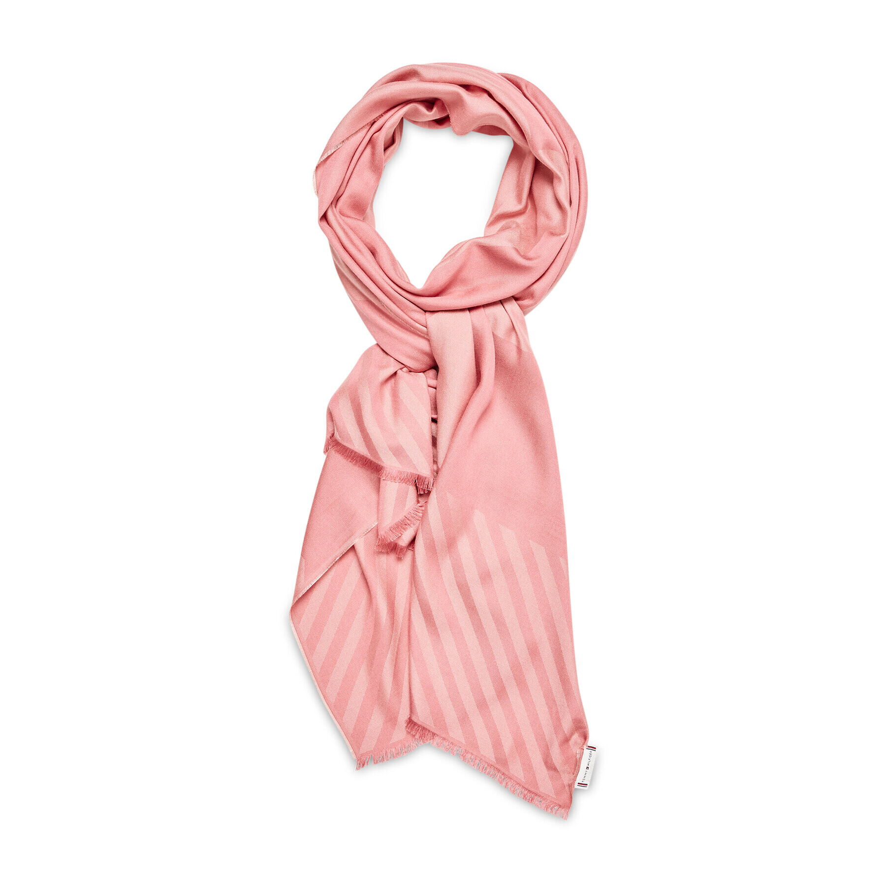 Tommy Hilfiger Fular Th Outline Scarf AW0AW12179 Roz - Pled.ro