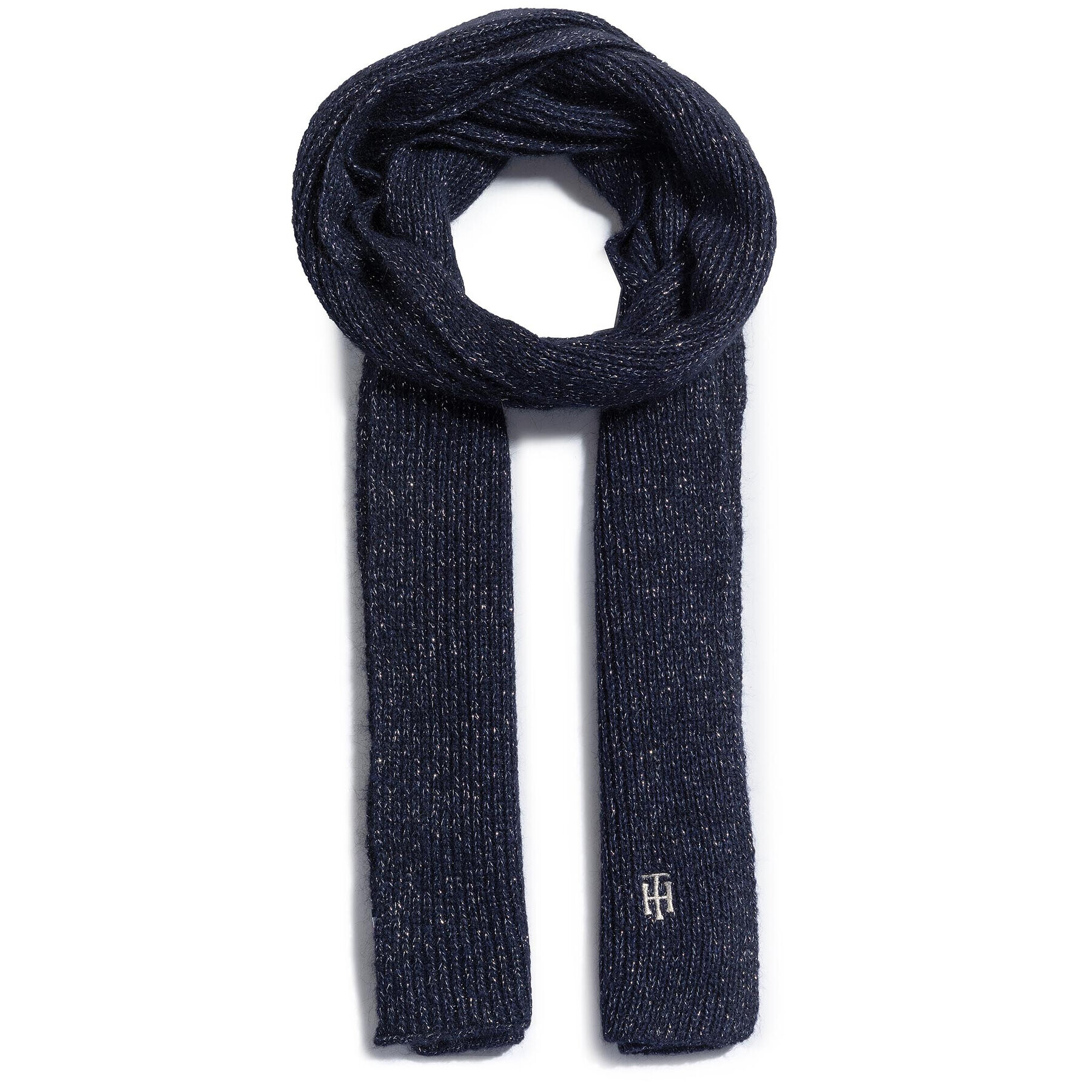 Tommy Hilfiger Fular The Effortless Scarf AW0AW09051 Bleumarin - Pled.ro