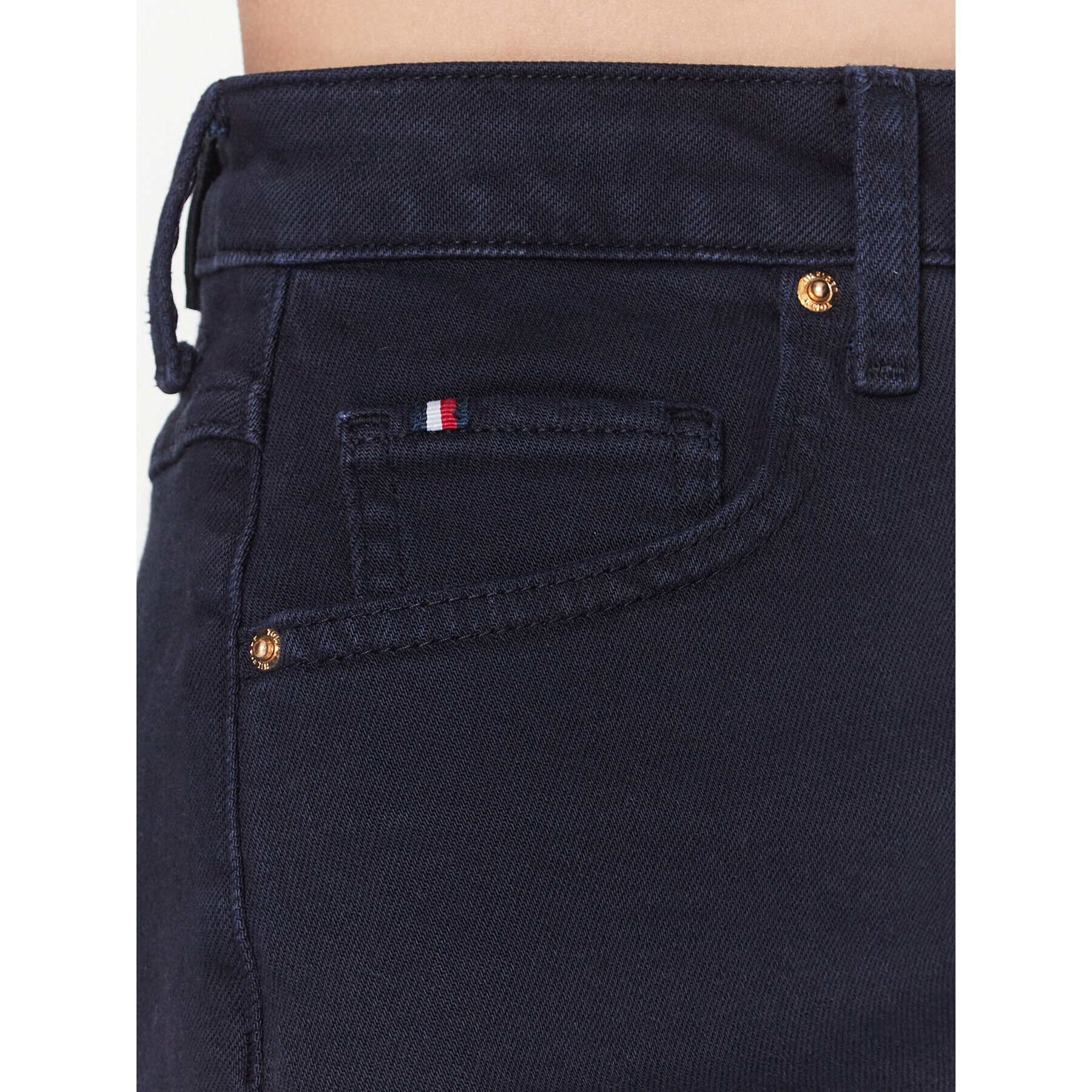 Tommy Hilfiger Fustă de blugi WW0WW38131 Bleumarin Regular Fit - Pled.ro