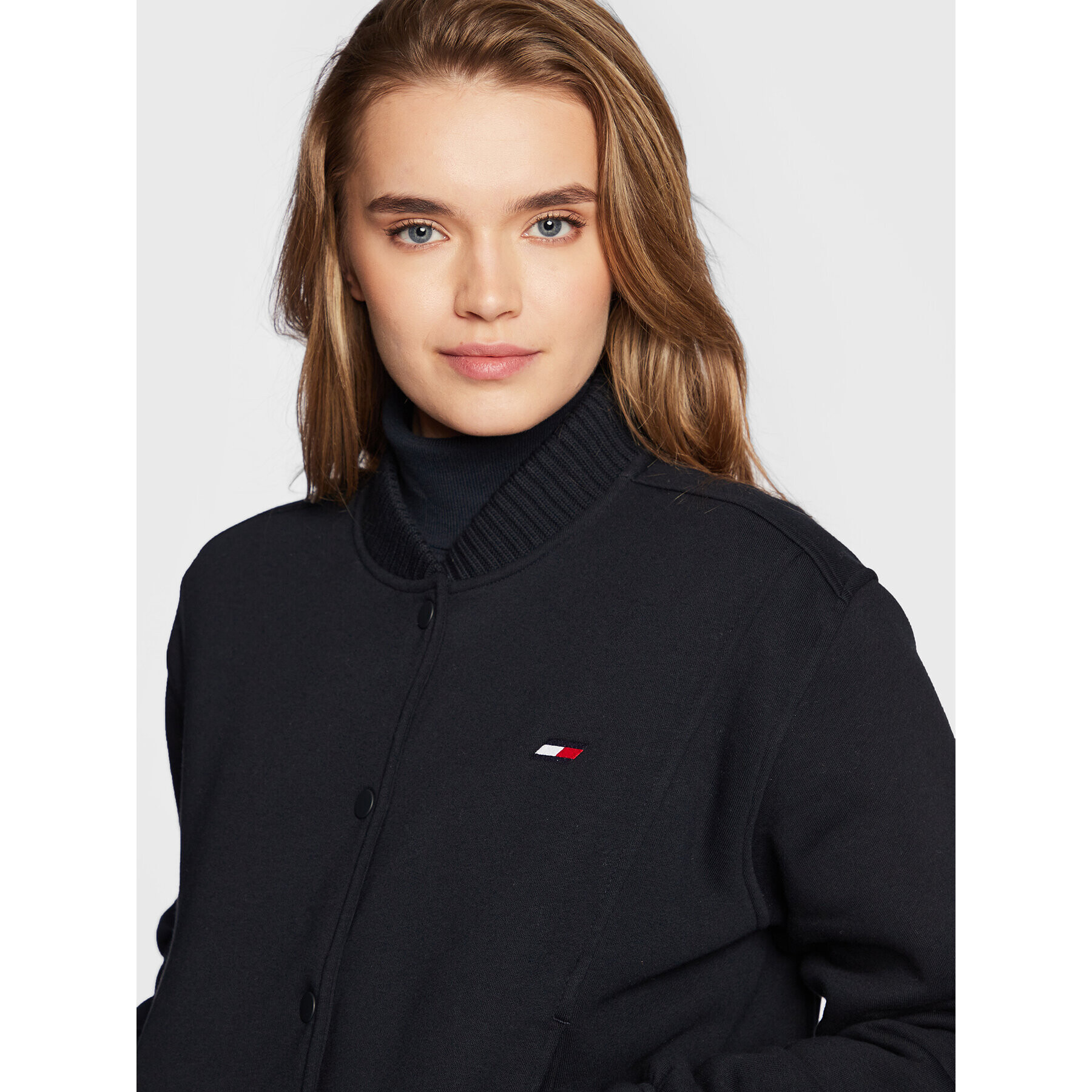 Tommy Hilfiger Geacă bomber Fleece S10S101462 Bleumarin Regular Fit - Pled.ro