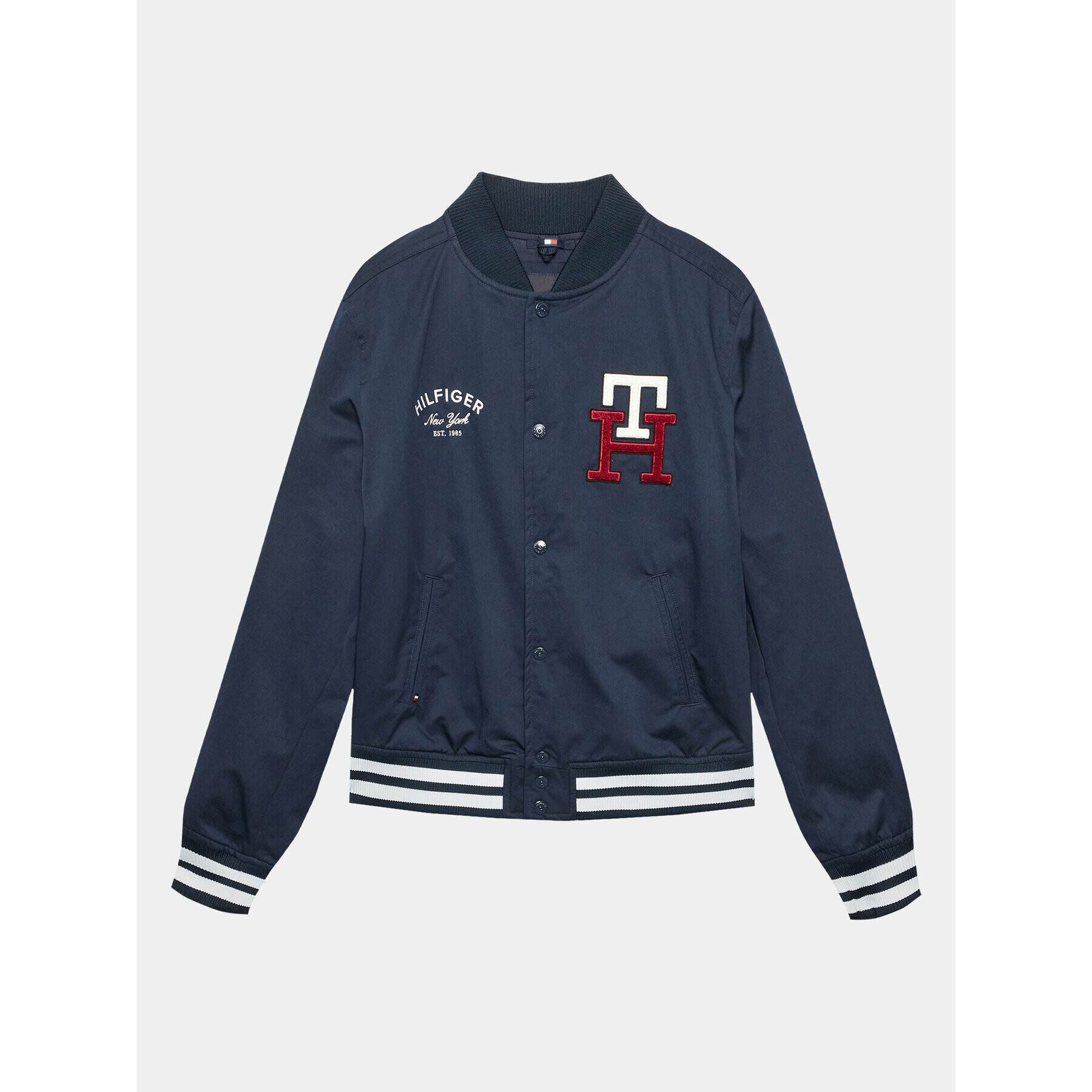 Tommy Hilfiger Geacă bomber Multibadge Monogram KB0KB08226 Bleumarin Regular Fit - Pled.ro