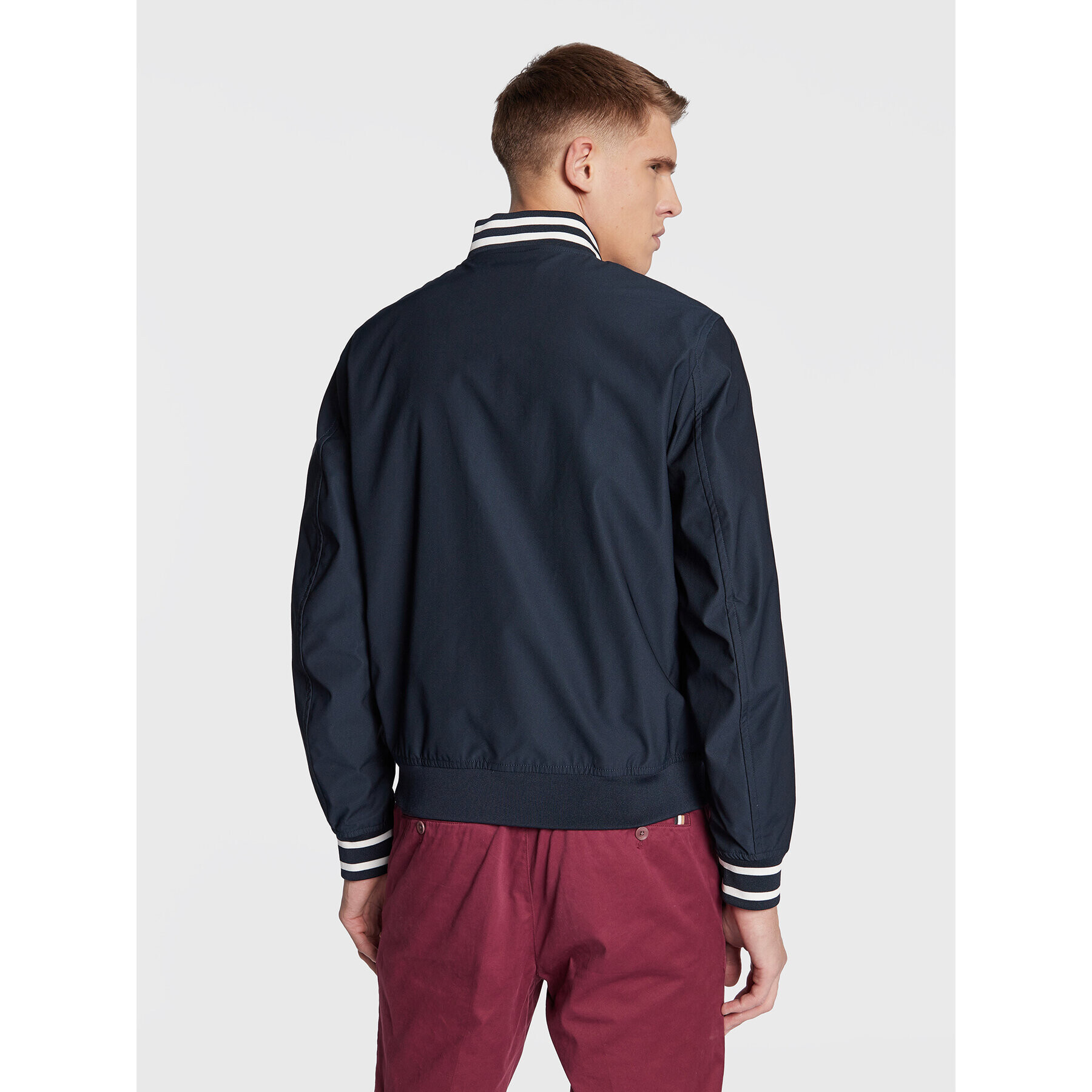 Tommy Hilfiger Geacă bomber Tech Twill MW0MW29682 Bleumarin Regular Fit - Pled.ro