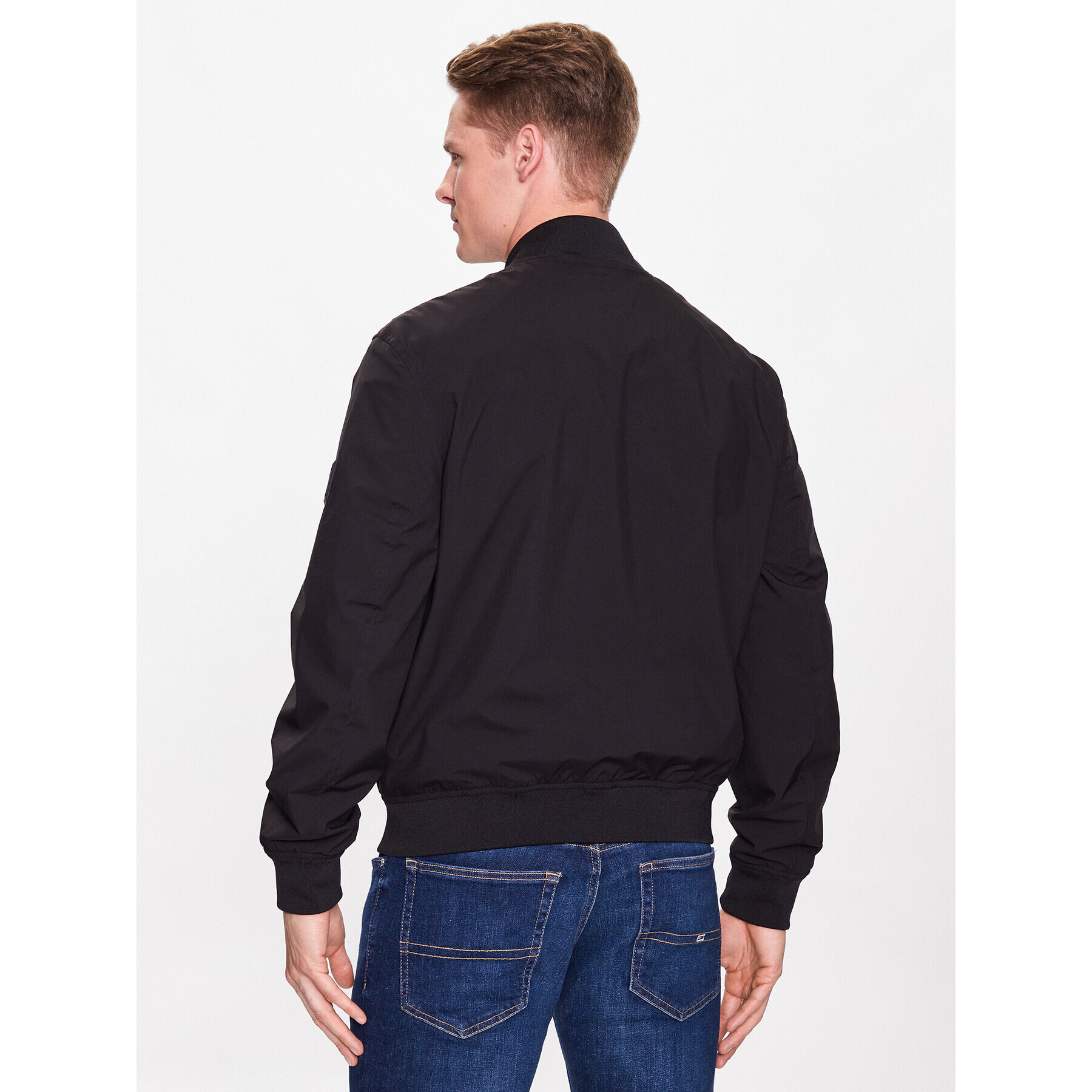 Tommy Hilfiger Geacă bomber Th Protect MW0MW31338 Negru Regular Fit - Pled.ro