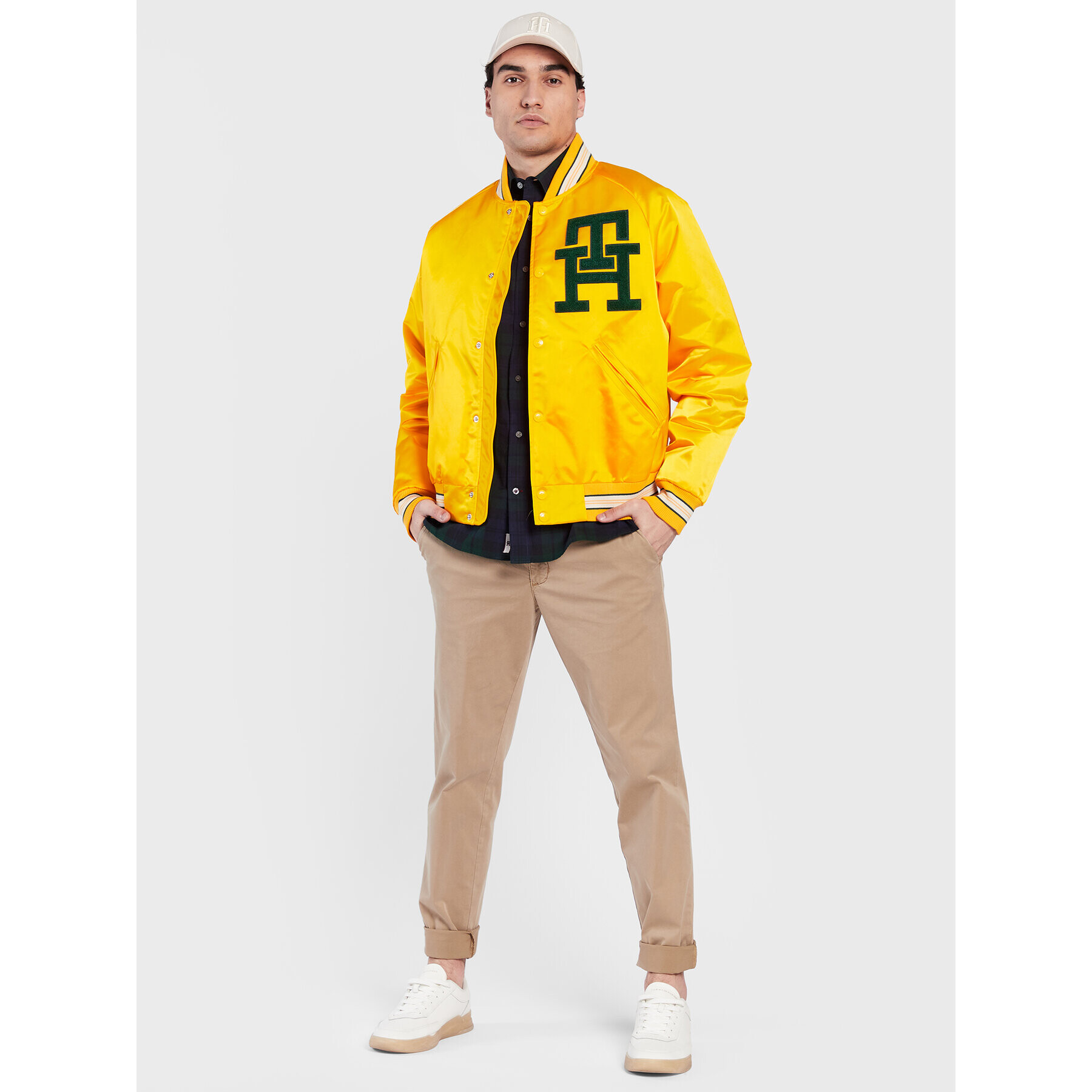 Tommy Hilfiger Geacă bomber Varsity MW0MW29017 Galben Regular Fit - Pled.ro