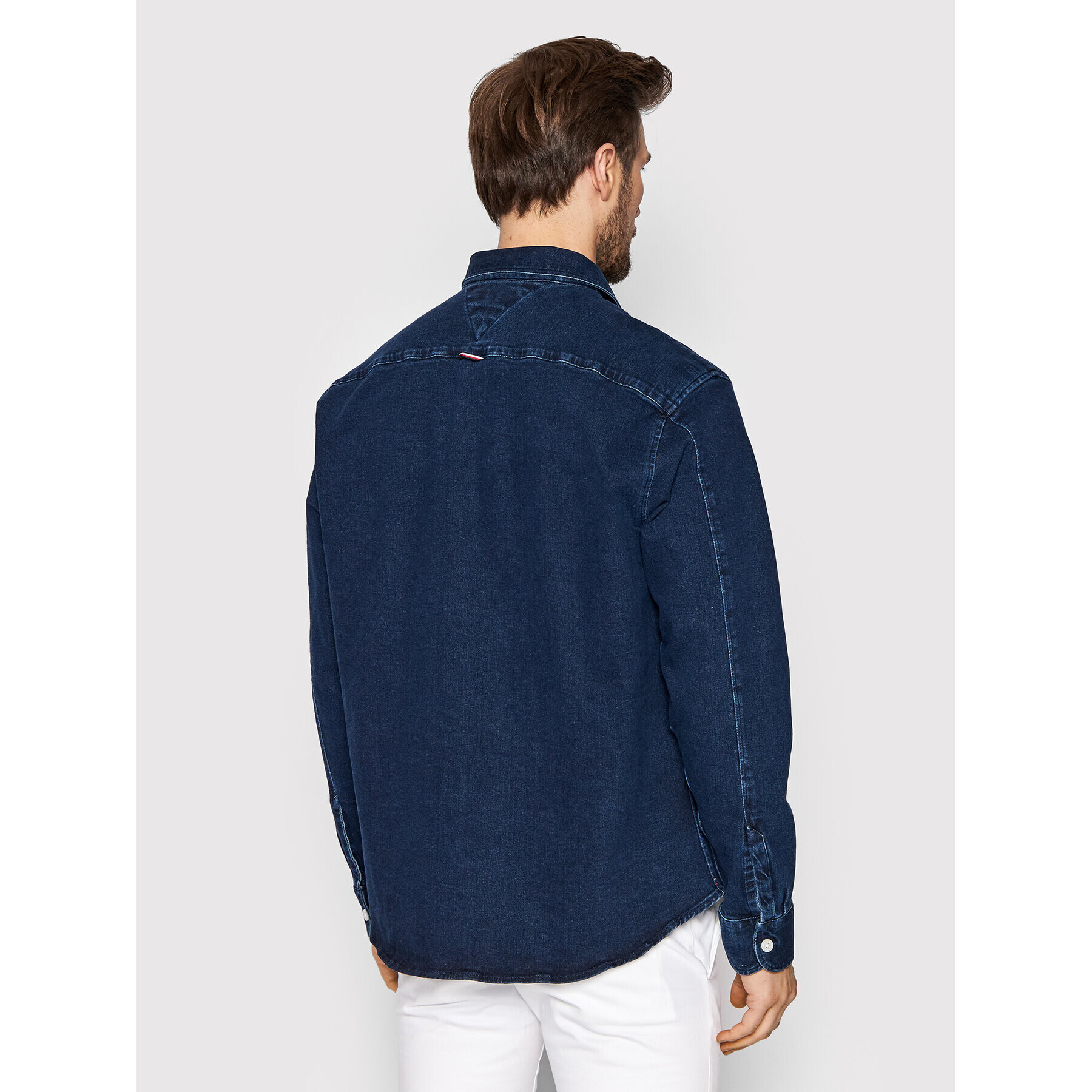 Tommy Hilfiger Geacă de blugi Flex Denim MW0MW21579 Bleumarin Regular Fit - Pled.ro