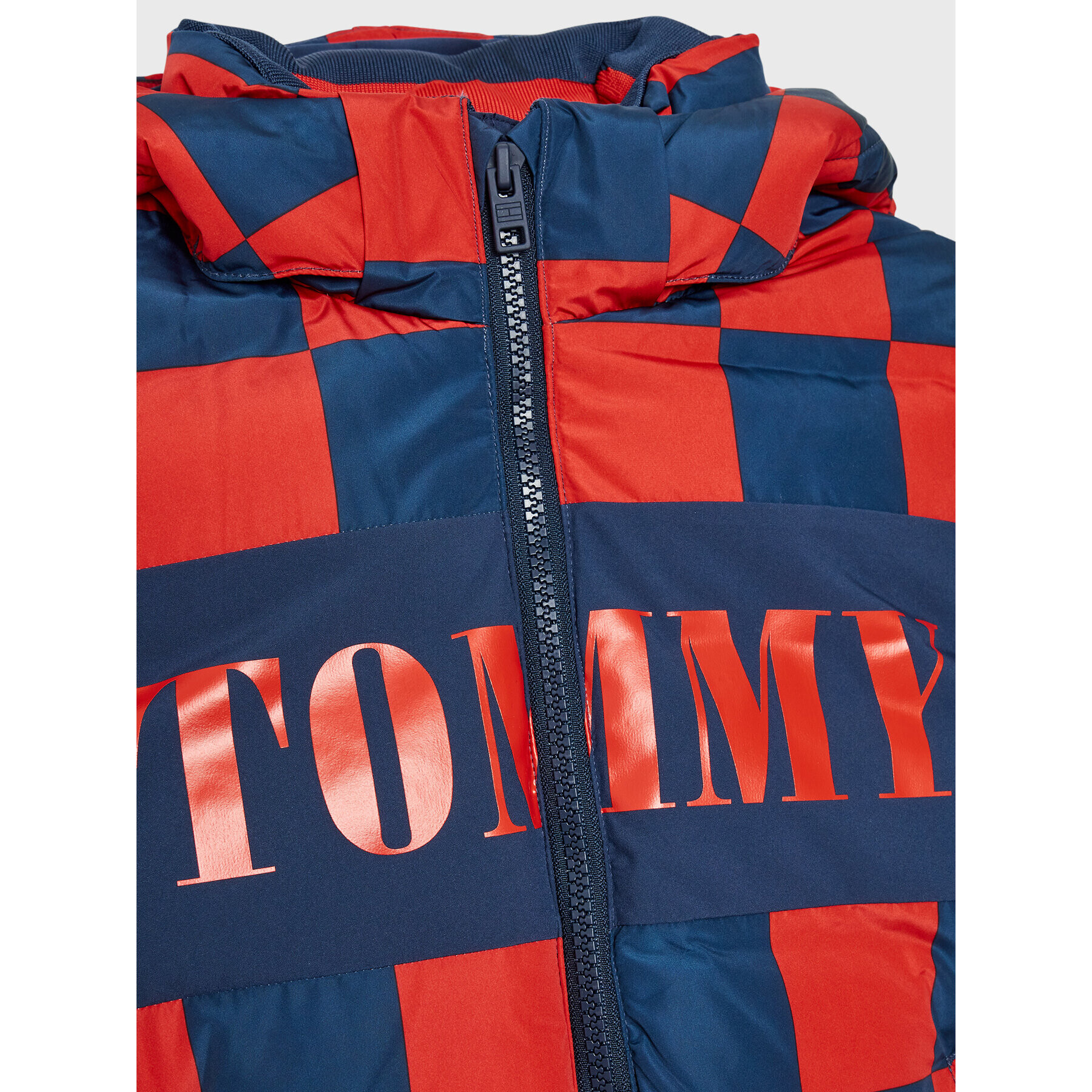 Tommy Hilfiger Geacă de iarnă Checker Board KB0KB07814 M Bleumarin Regular Fit - Pled.ro