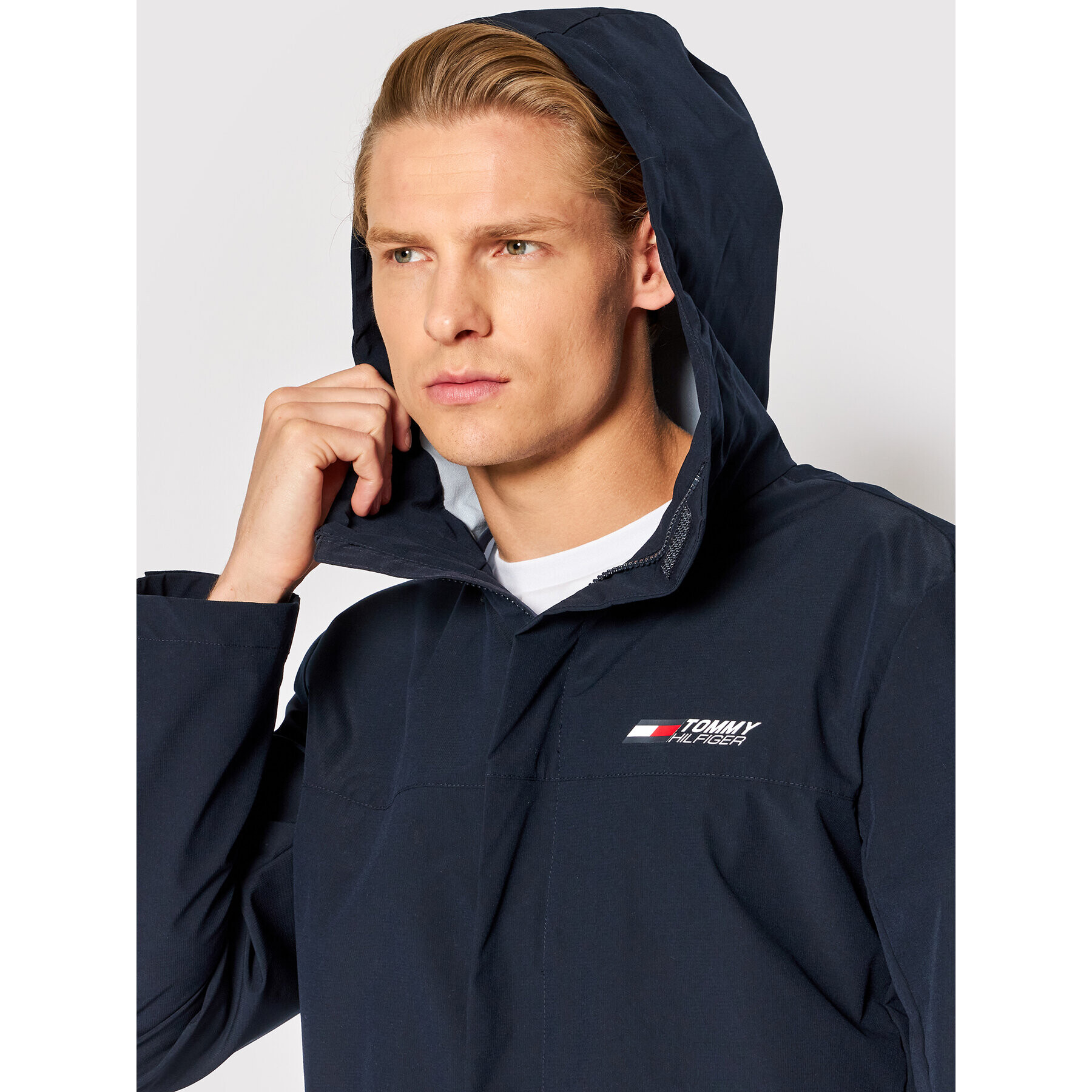 Tommy Hilfiger Geacă de vânt Entry MW0MW21249 Bleumarin Regular Fit - Pled.ro