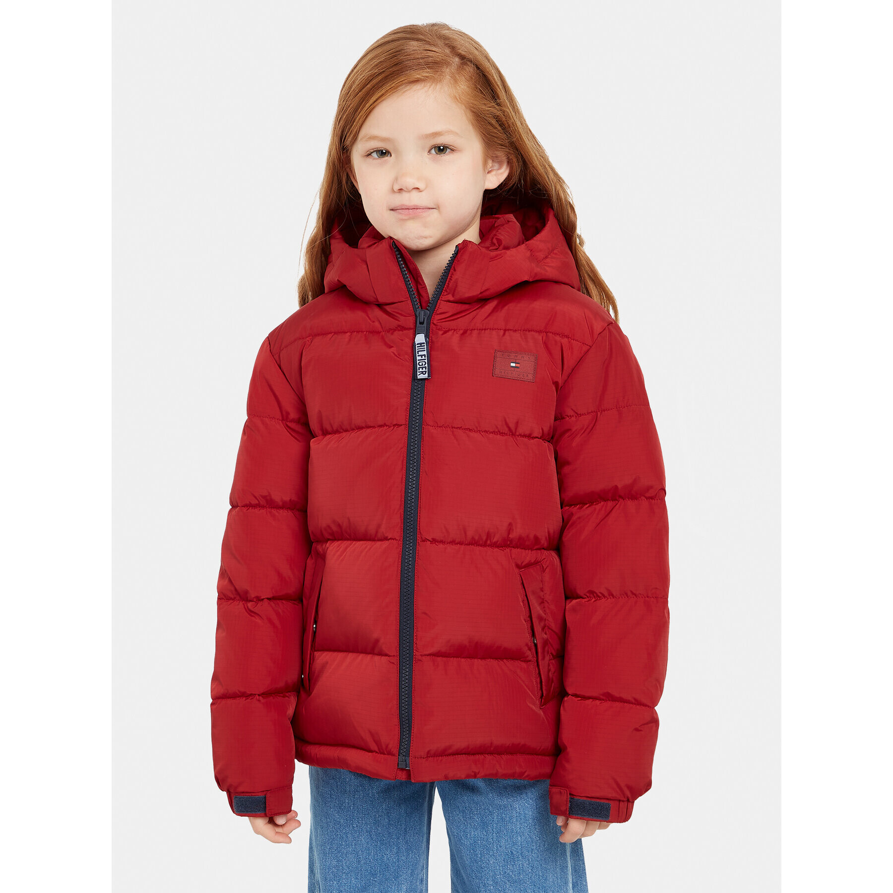 Tommy Hilfiger Geacă din puf Alaska KS0KS00402 M Vișiniu Regular Fit - Pled.ro