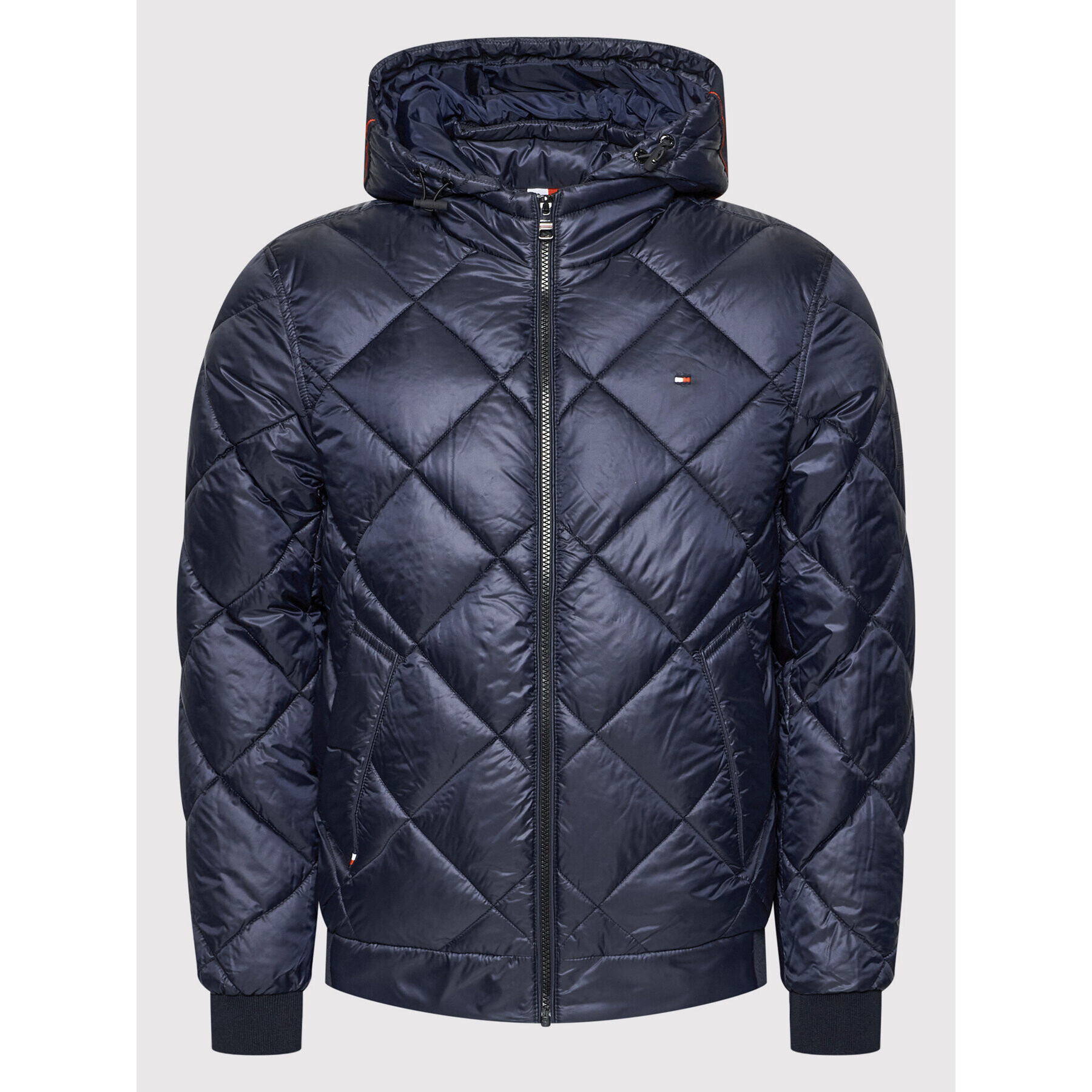 Tommy Hilfiger Geacă din puf Diamond Quilted MW0MW19617 Bleumarin Regular Fit - Pled.ro