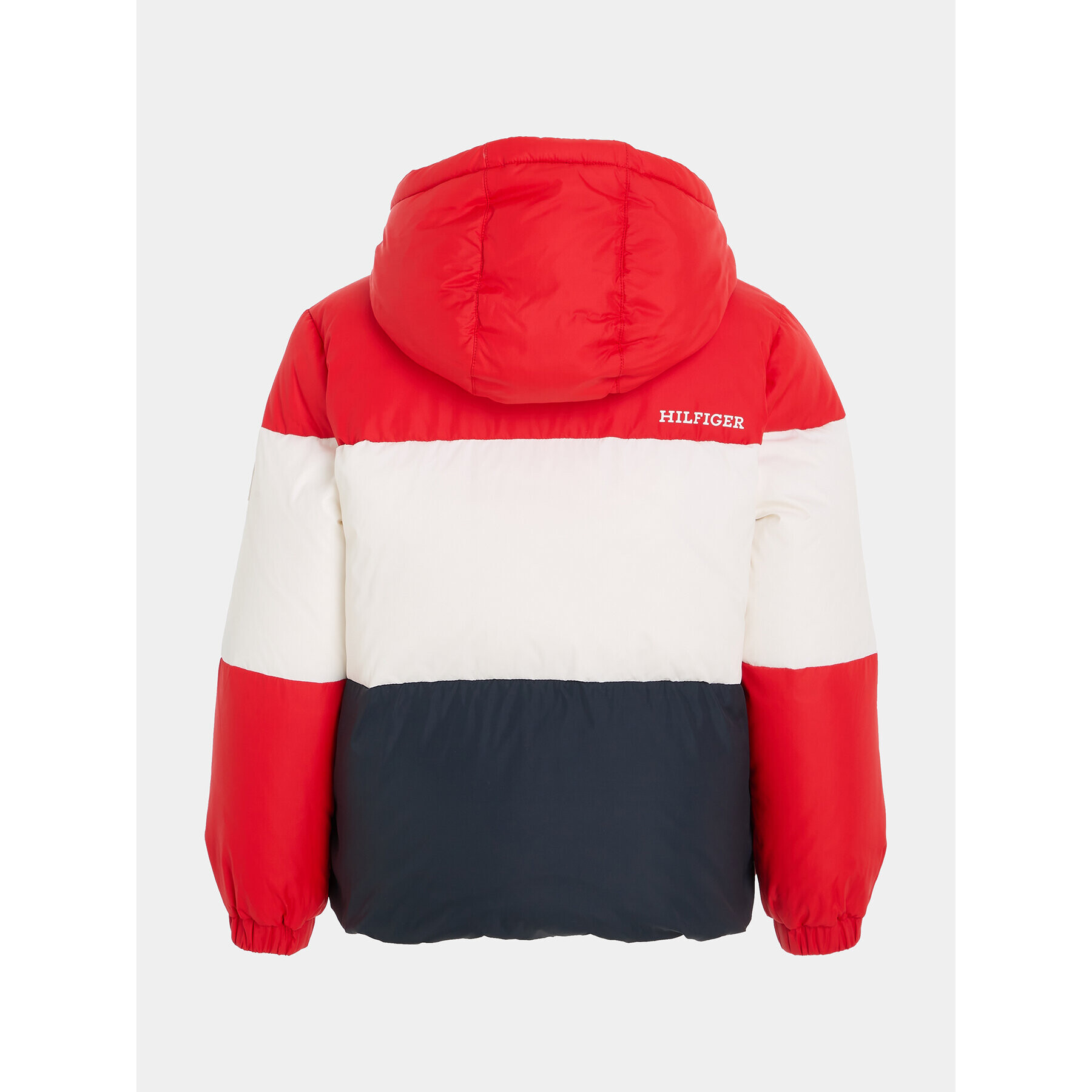 Tommy Hilfiger Geacă din puf Essential Colorblock KB0KB08559 M Roșu Regular Fit - Pled.ro