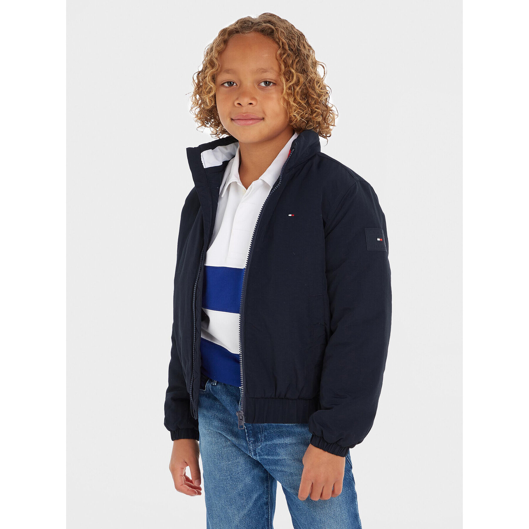 Tommy Hilfiger Geacă din puf Essential KB0KB08337 D Bleumarin Regular Fit - Pled.ro