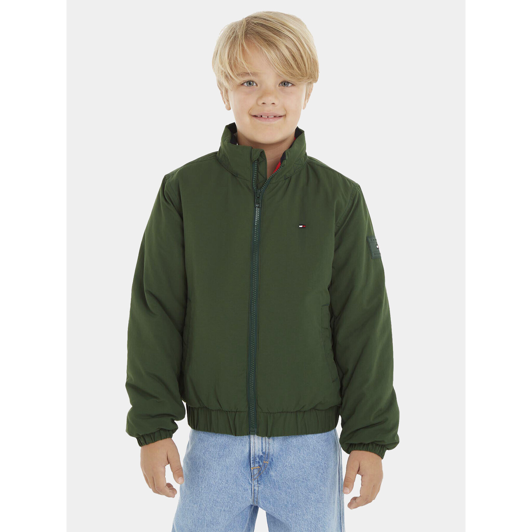 Tommy Hilfiger Geacă din puf Essential KB0KB08337 D Verde Regular Fit - Pled.ro