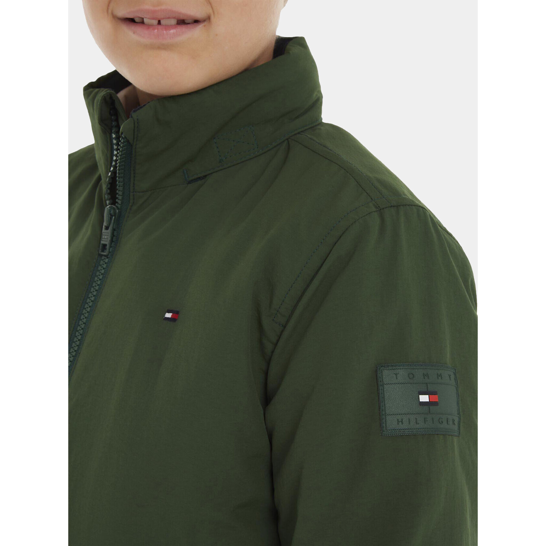 Tommy Hilfiger Geacă din puf Essential KB0KB08337 D Verde Regular Fit - Pled.ro