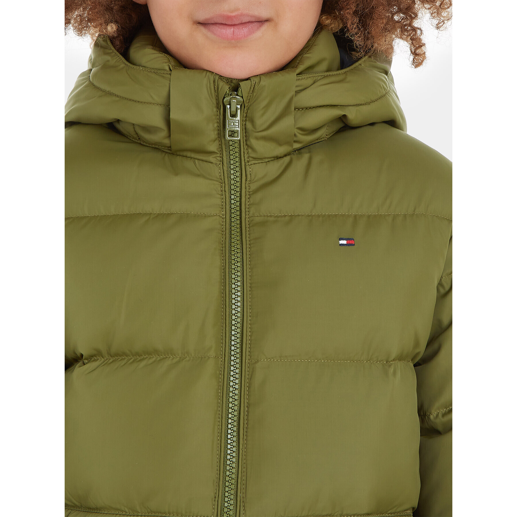 Tommy Hilfiger Geacă din puf Essential KB0KB08341 S Verde Regular Fit - Pled.ro