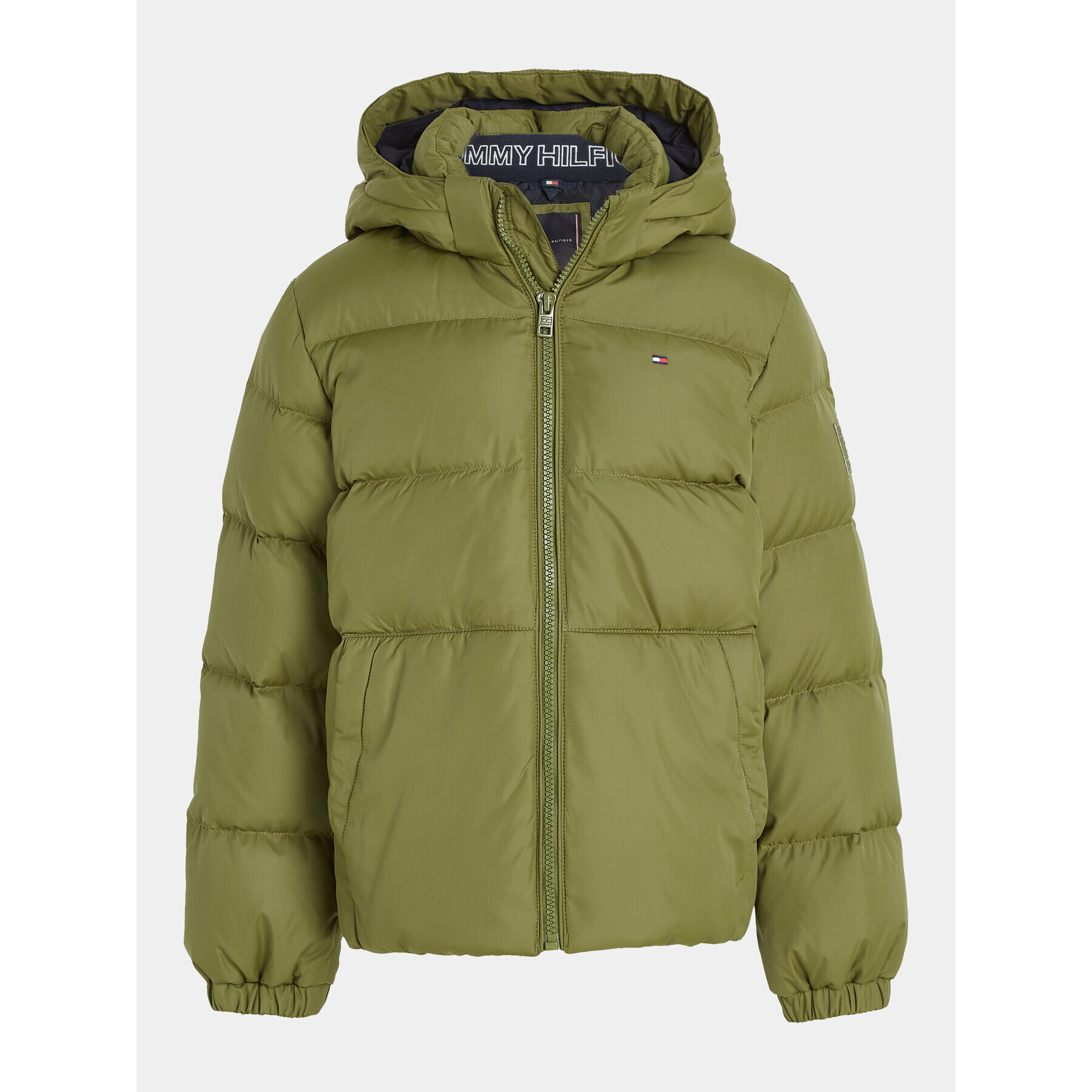 Tommy Hilfiger Geacă din puf Essential KB0KB08341 S Verde Regular Fit - Pled.ro