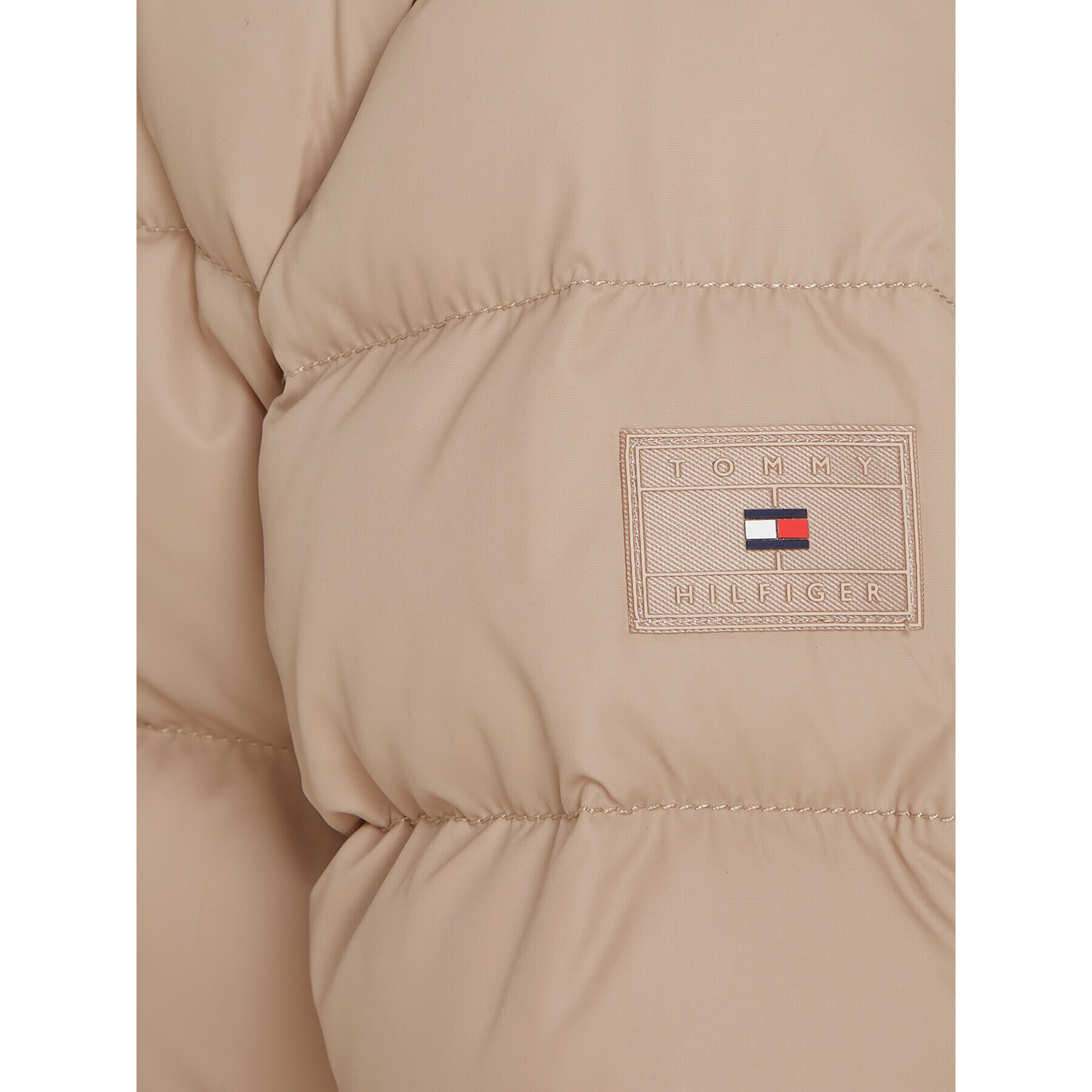 Tommy Hilfiger Geacă din puf Essential KG0KG07399 Bej Regular Fit - Pled.ro