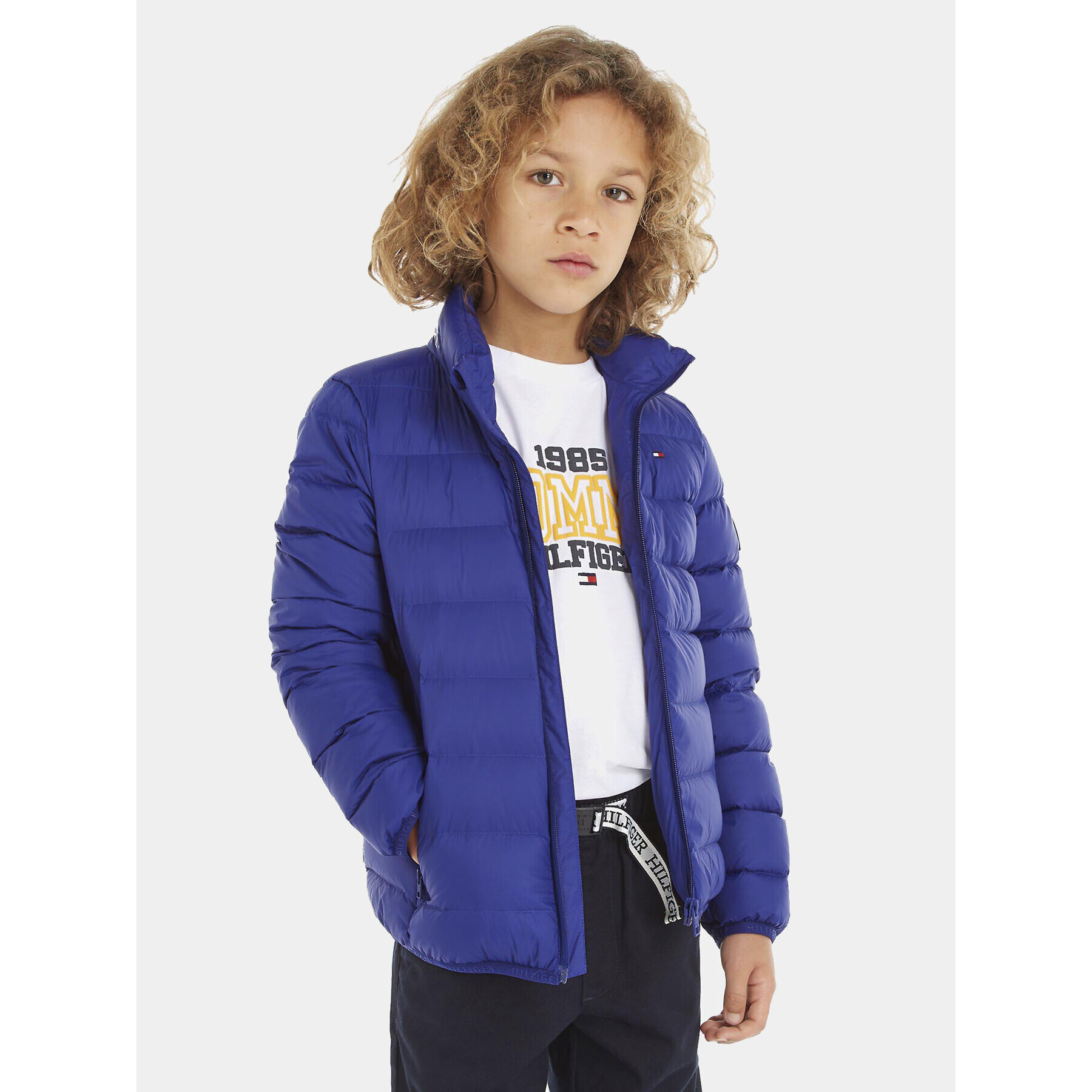 Tommy Hilfiger Geacă din puf Essential KS0KS00440 M Bleumarin Regular Fit - Pled.ro