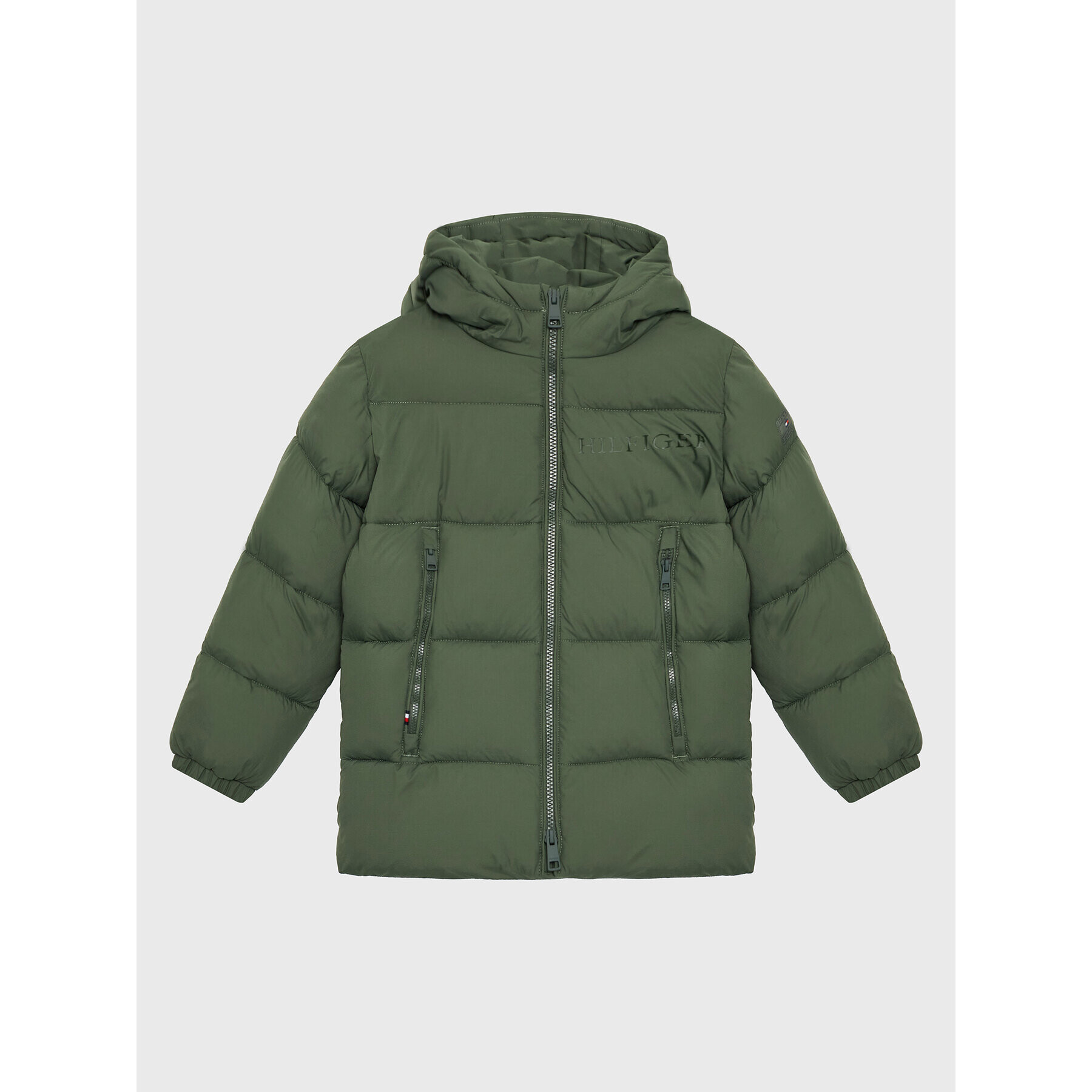 Tommy Hilfiger Geacă din puf High Loft KB0KB07818 D Verde Regular Fit - Pled.ro