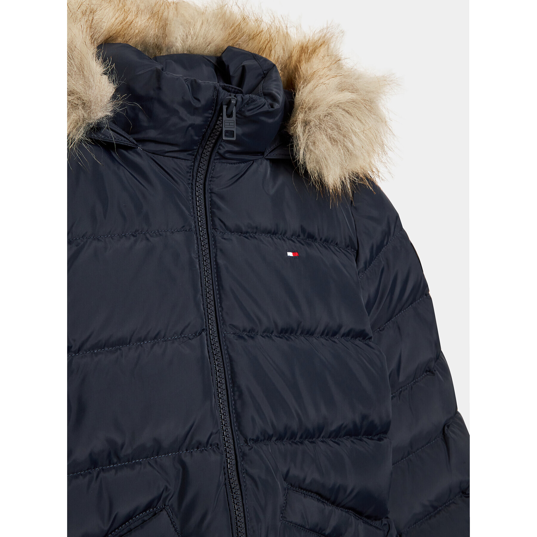 Tommy Hilfiger Geacă din puf KG0KG07399 M Bleumarin Regular Fit - Pled.ro