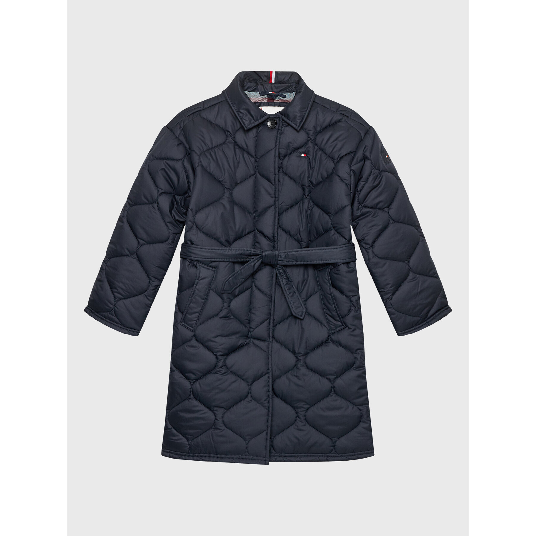 Tommy Hilfiger Geacă din puf KG0KG07402 D Bleumarin Regular Fit - Pled.ro