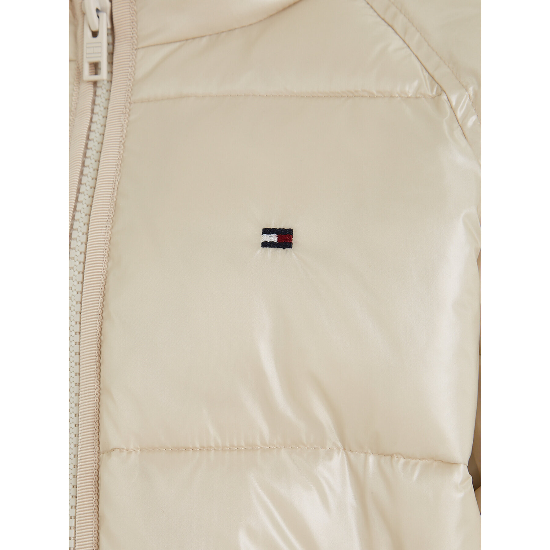 Tommy Hilfiger Geacă din puf KG0KG07656 D Bej Regular Fit - Pled.ro